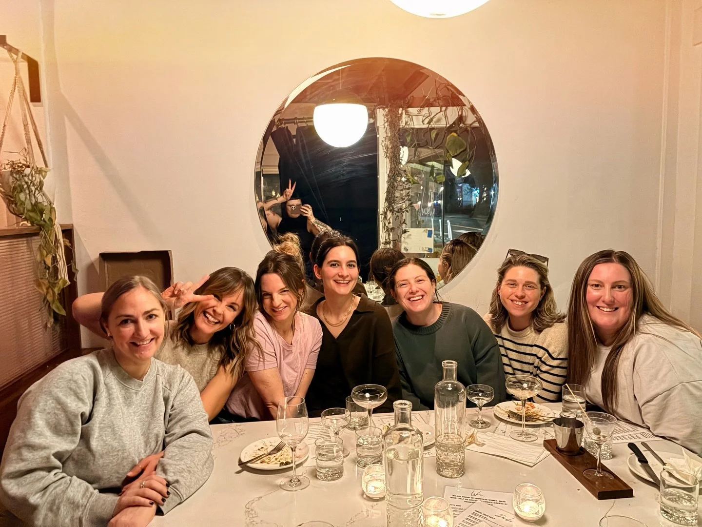 ☝🏽a proper girls night in your late 30s should include table fries, breast pumps, a bucket of malden salt and a round of champs on the house for loudly applauding healthy boundaries.