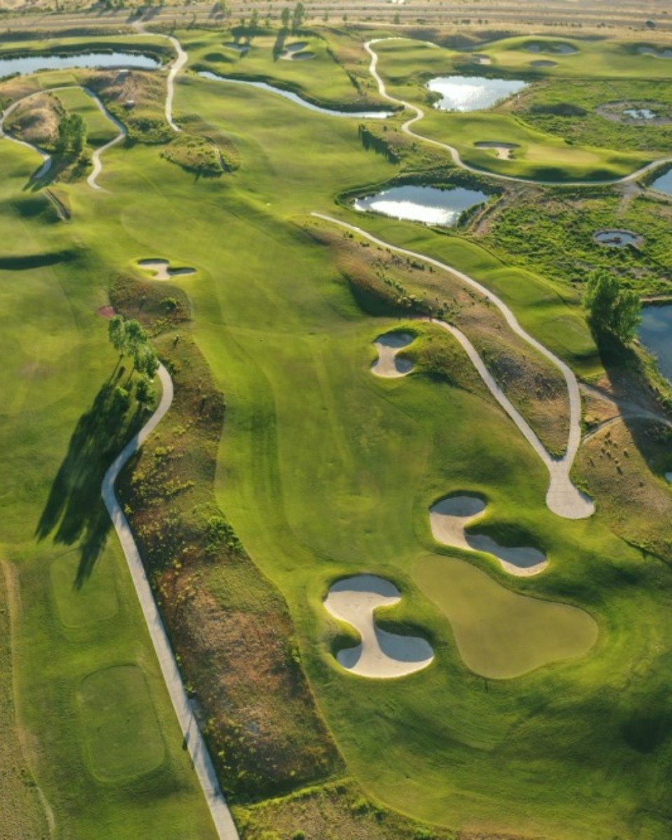 Birdseye view of Three Crowns Golf Club, Casper, Wyoming