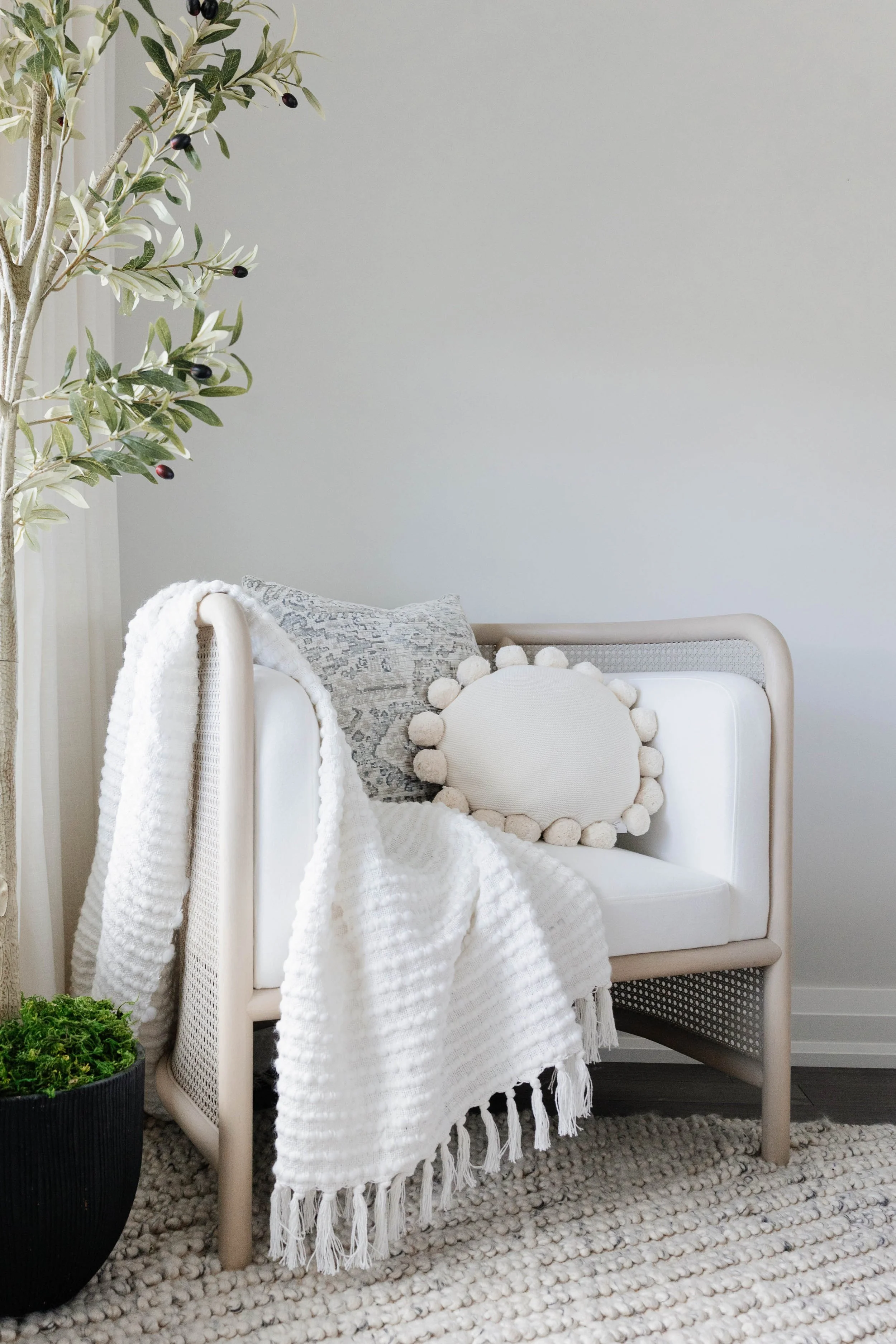 Cozy Chair Primary Bedroom Full Service Interior Design in the GTA