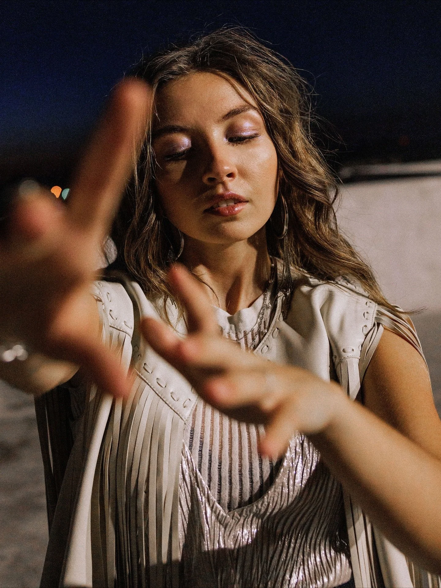 We broke every rule we&rsquo;d been told to obey, and somehow the night bent in our favor.

There was no storyboard or plan, just two people chasing the strange kind of freedom that only comes when you stop asking for permission. We layered metallic 