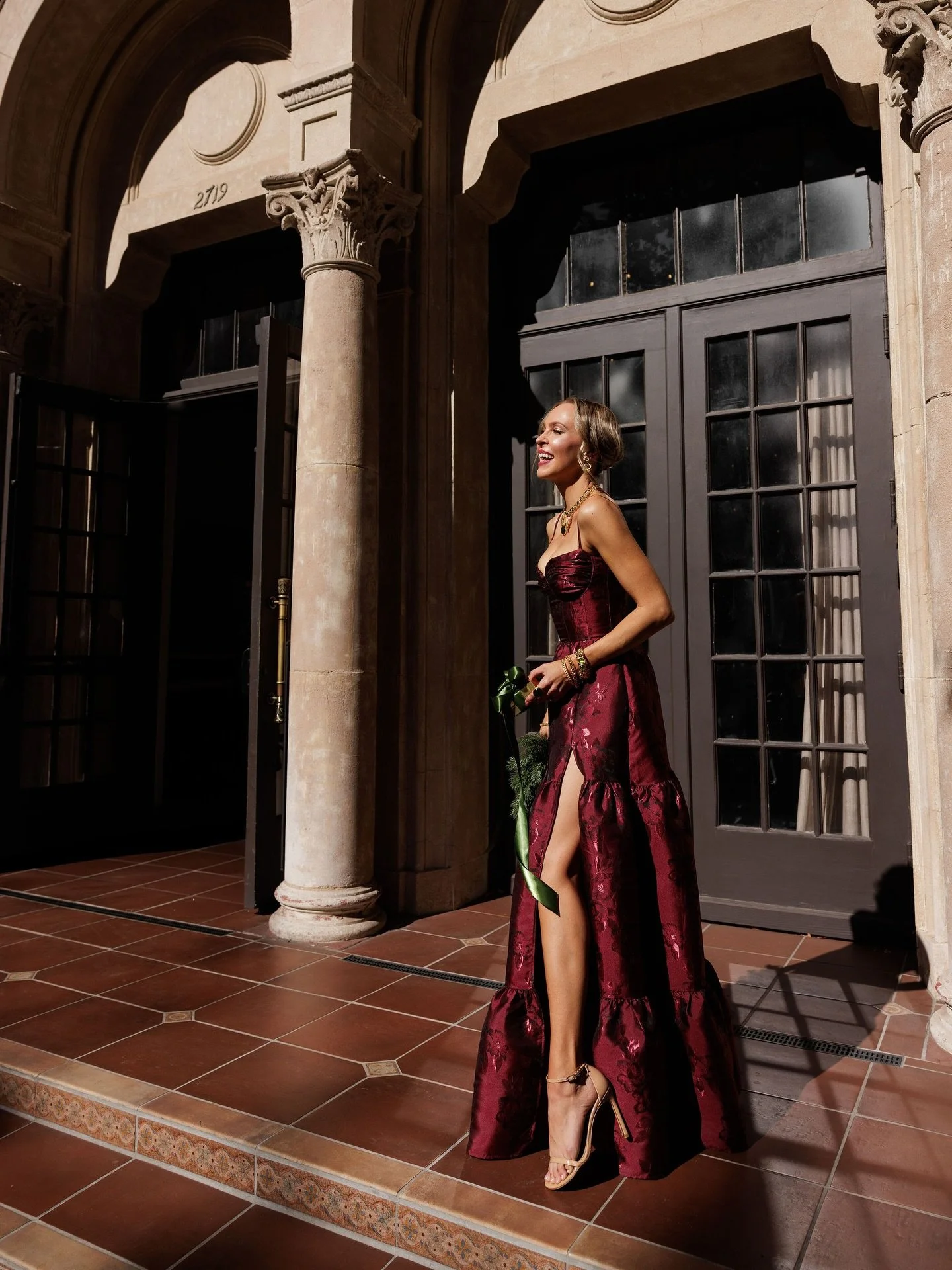 It&rsquo;s so fitting that being with Veronica @lombardandfifth on our shoot days feels just like Christmas morning because wherever she is there will absolutely be cheer and positivity and joy all around. We created Christmas out of thin air in late