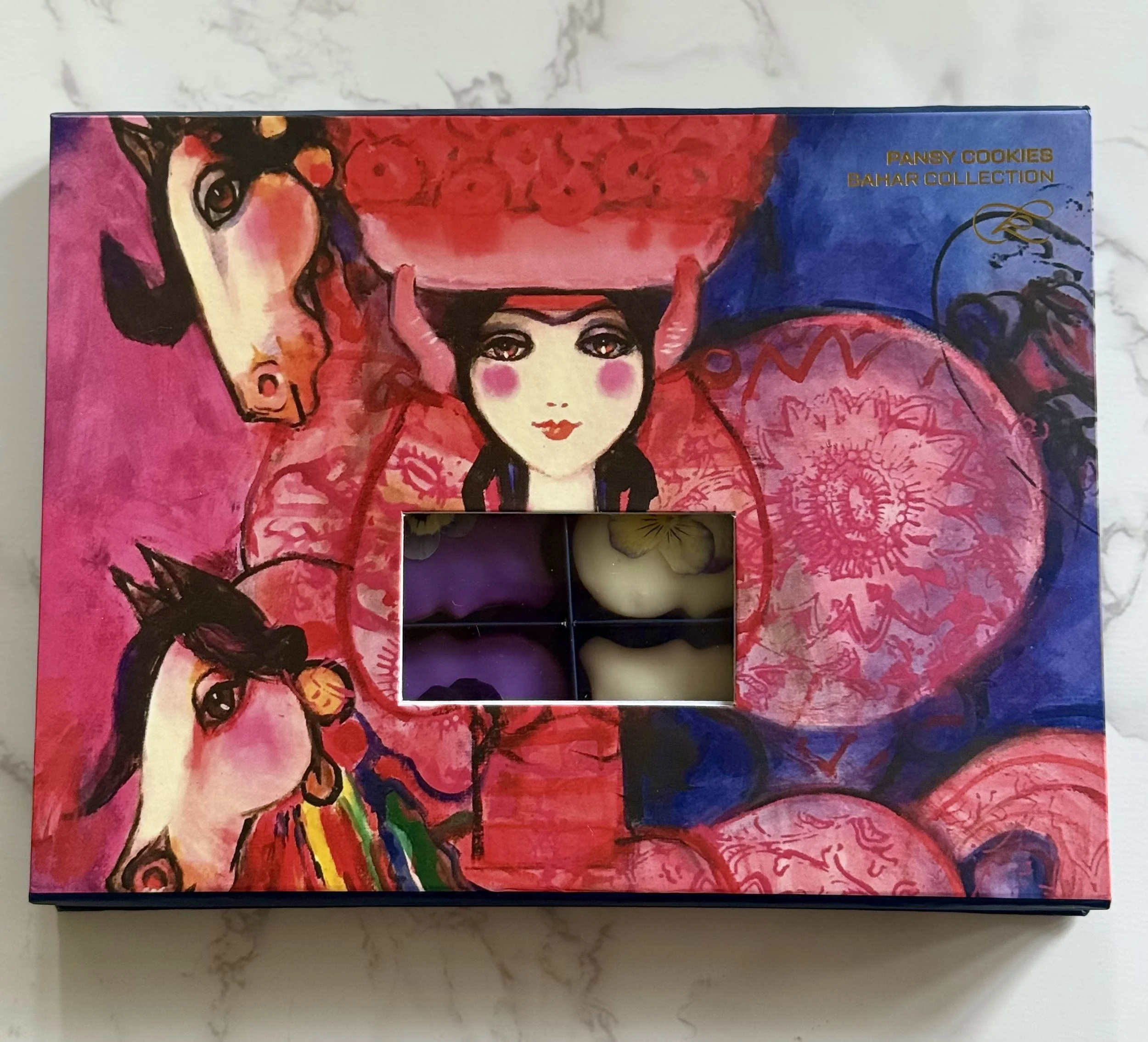 Bahar Nowruz Collection: Pansy Cookies (Box of 12)