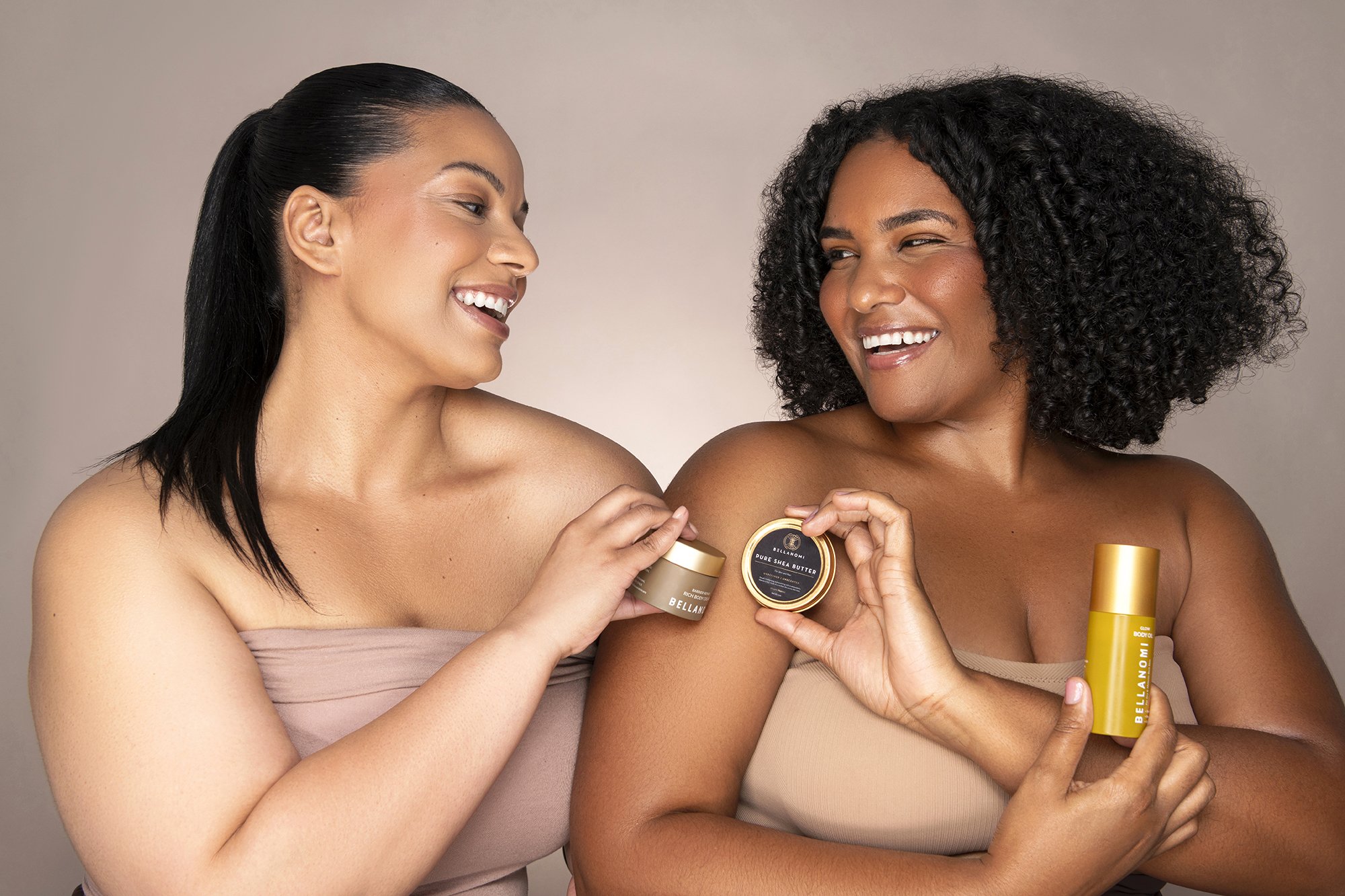  Luxury skincare advertising campaign for Bellanomi Skincare photographed by Atlanta commercial photographer Caitlin Tabilog featuring model Tiana from Forward The Agency with professional makeup by Danielle Onesto. 