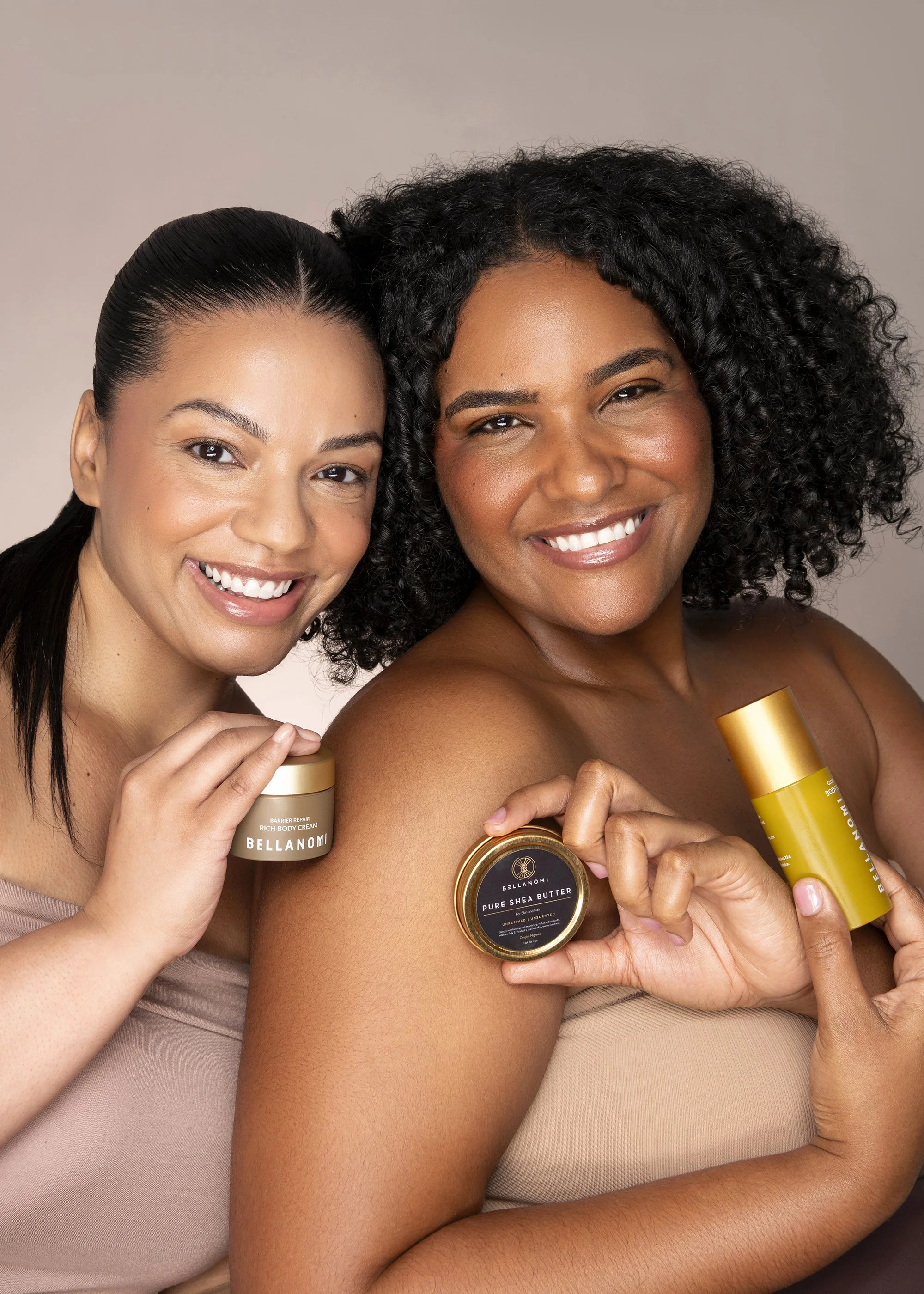  Commercial beauty portrait highlighting healthy glowing skin for Bellanomi Skincare campaign photographed in Milton, Georgia by Atlanta commercial beauty photographer Caitlin Tabilog. 