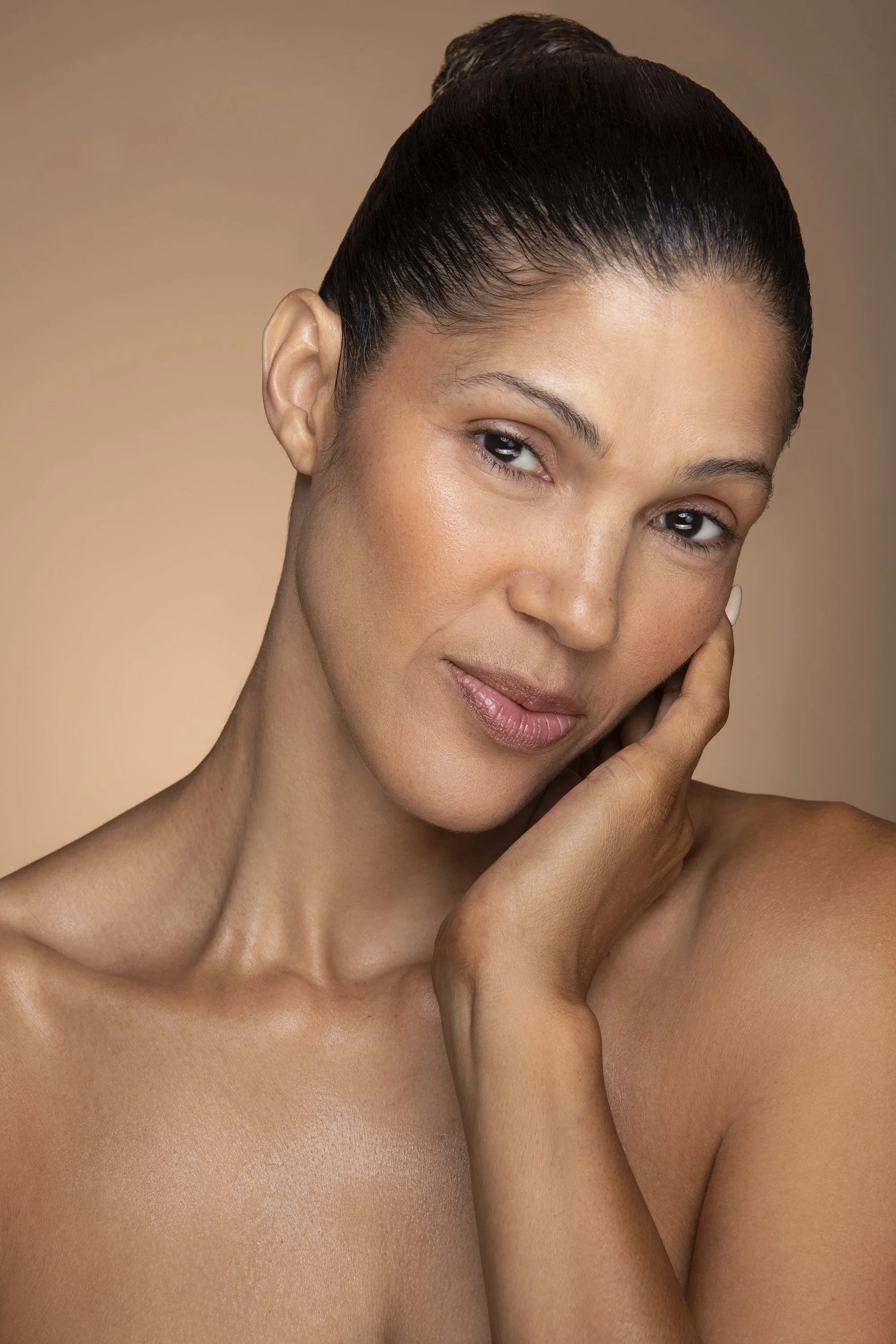  Medical spa photography for AYA Skin featuring a professional female model photographed by Atlanta commercial skincare photographer Caitlin Tabilog for Botox, facials, skincare, and aesthetic treatment marketing across New York, Atlanta, Tampa, and 