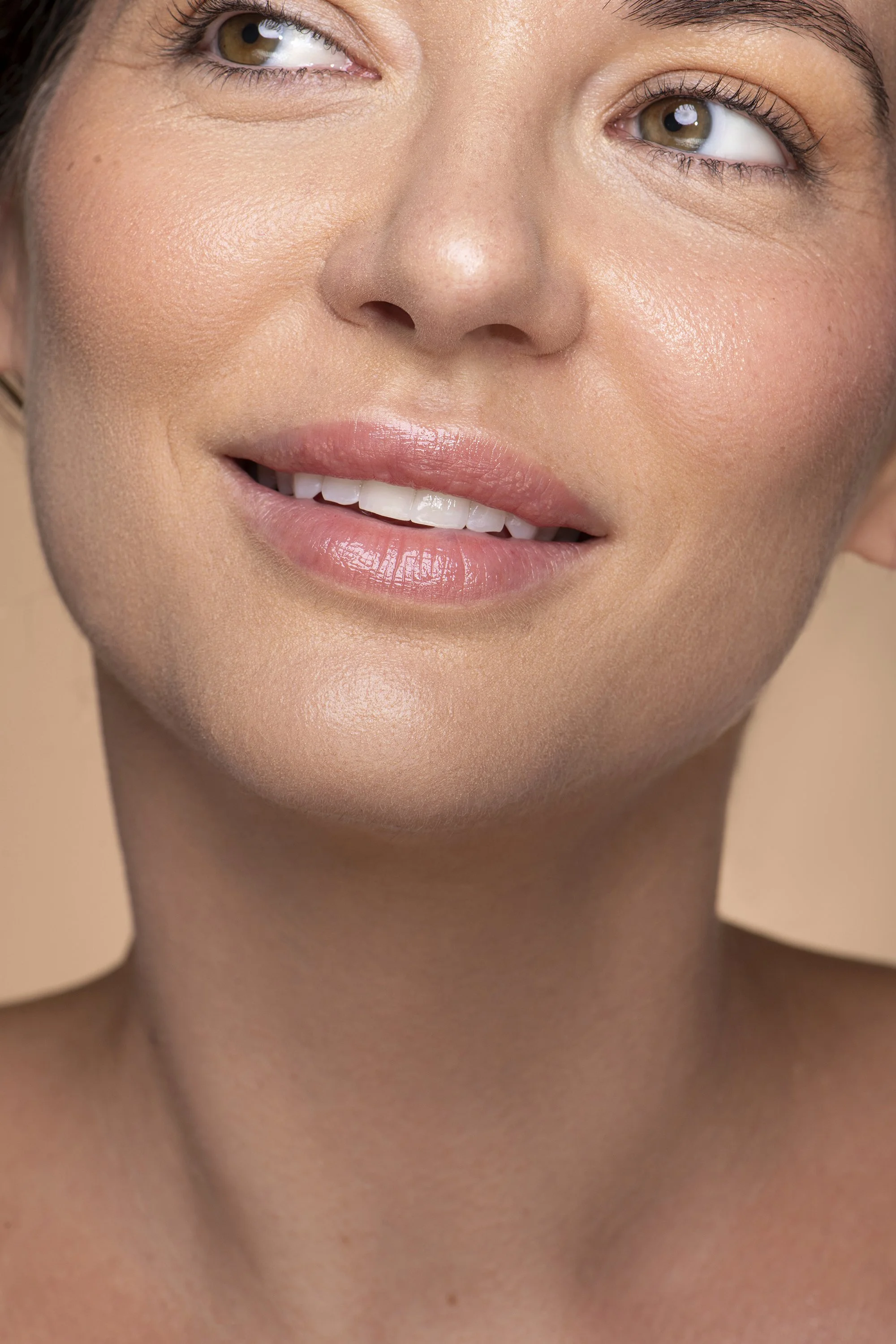  Commercial beauty portrait photography for AYA Skin, featuring a Forward The Agency model photographed in Atlanta, Georgia by Caitlin Tabilog for professional skincare, facial, Botox, and aesthetic treatment marketing. 