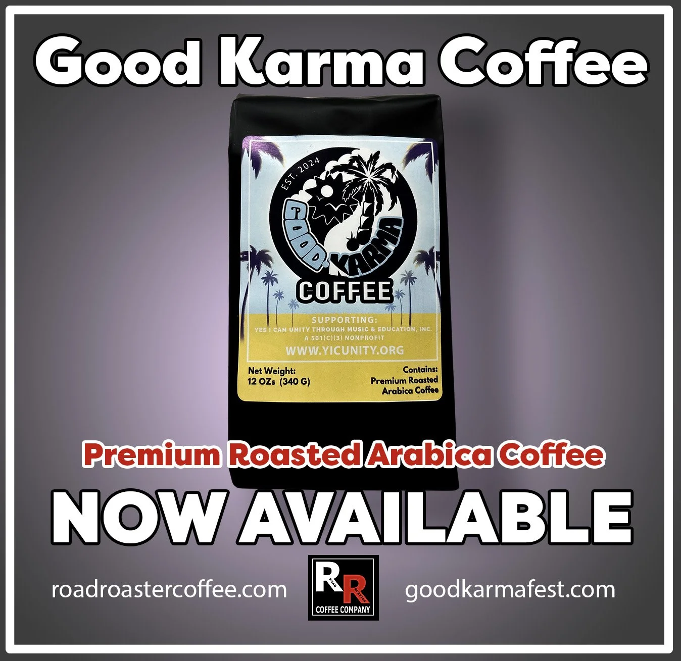 👉 LINK IN BIO! 👈 Fuel your passion for creativity with Good Karma Coffee! ☕

Looking for a way to support Good Karma Festival while waiting for the next big announcement? We've teamed up with @roadroastercoffee to bring you Good Karma Coffee &ndash