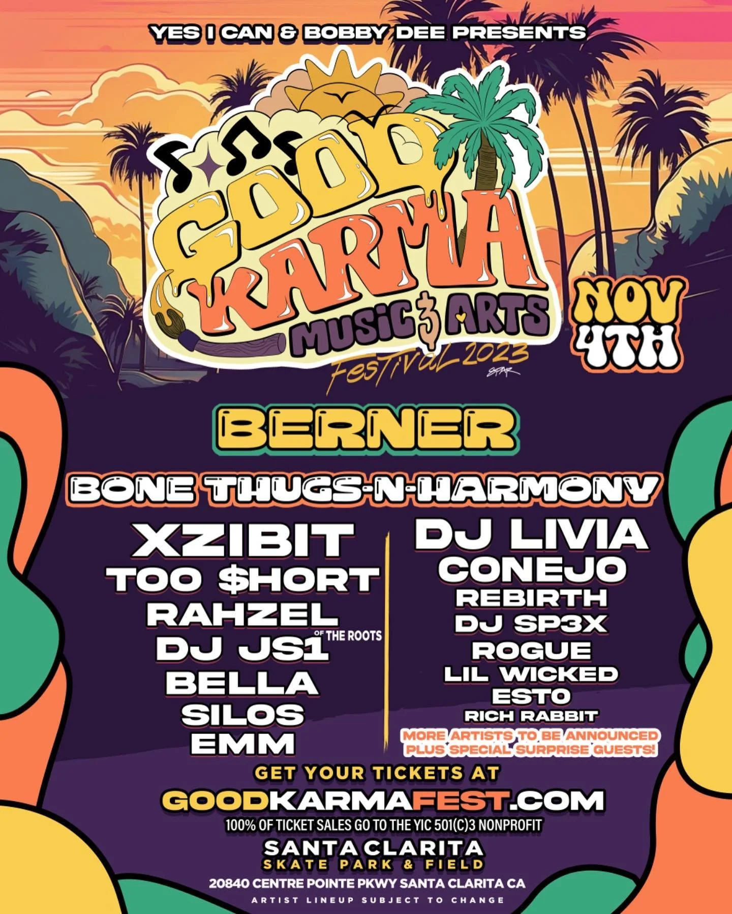 Tickets $50 at front gate for @GoodKarmaFest
@ Eventbrite $50
Venmo: @yicunity
Zelle: @goodkarmafest
PayPal: @goodkarmafest

See you soon!!!!