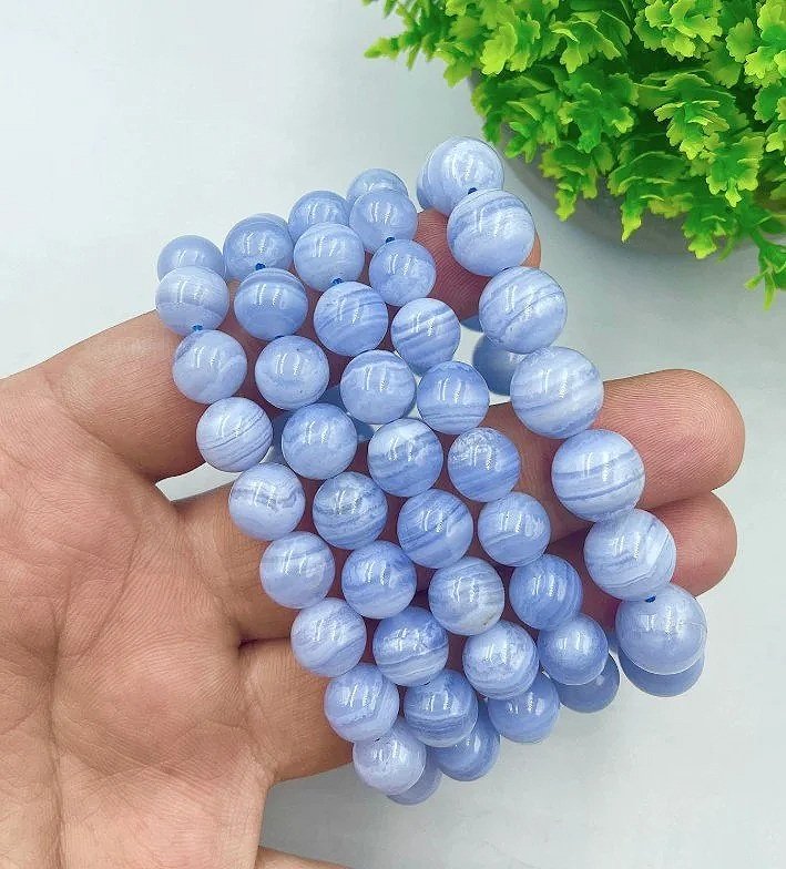Blue Lace Agate - Soothing, Gentle, Clarity, Communication, Expression