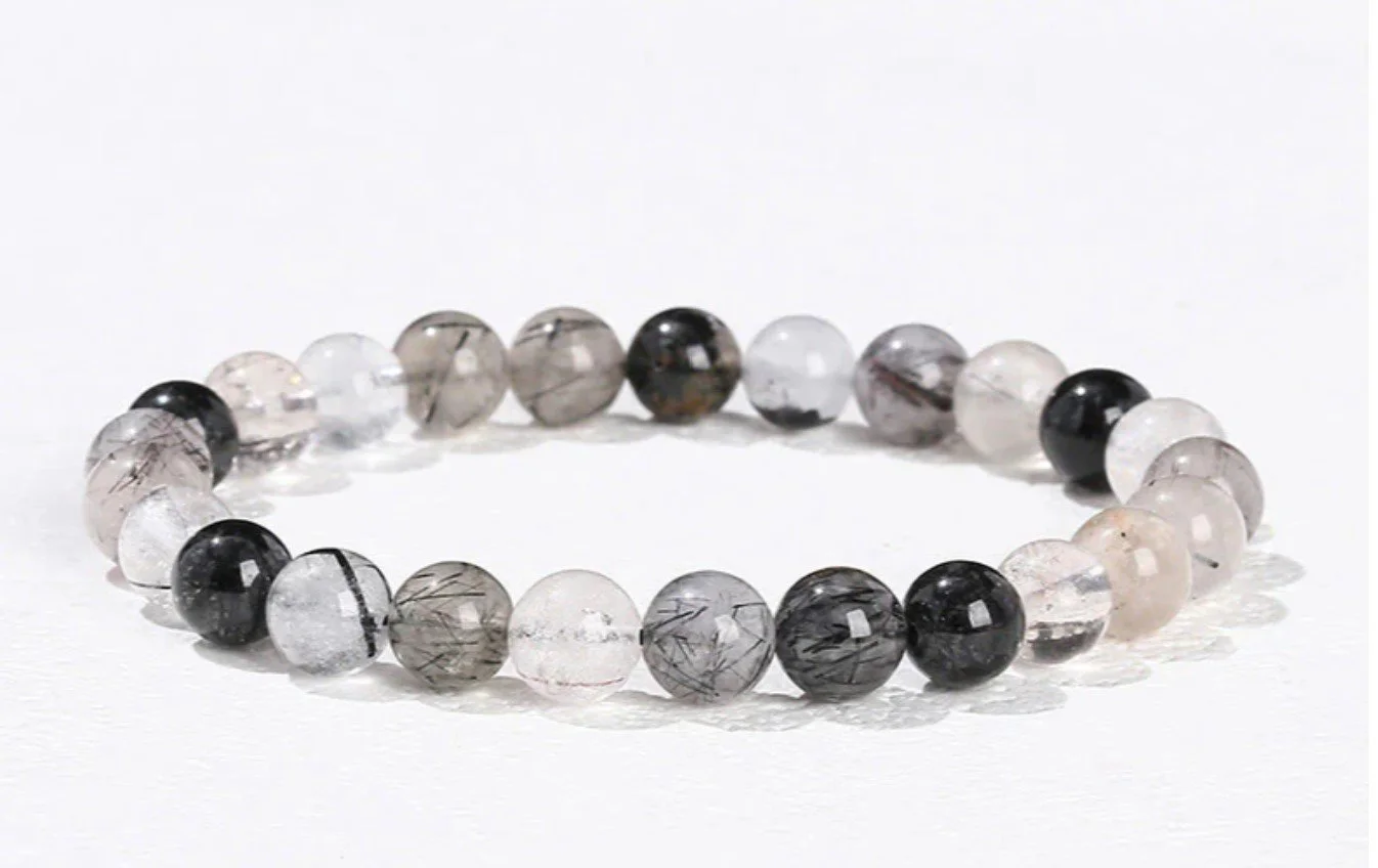 Mystic Black Rutilated Quartz Bracelet