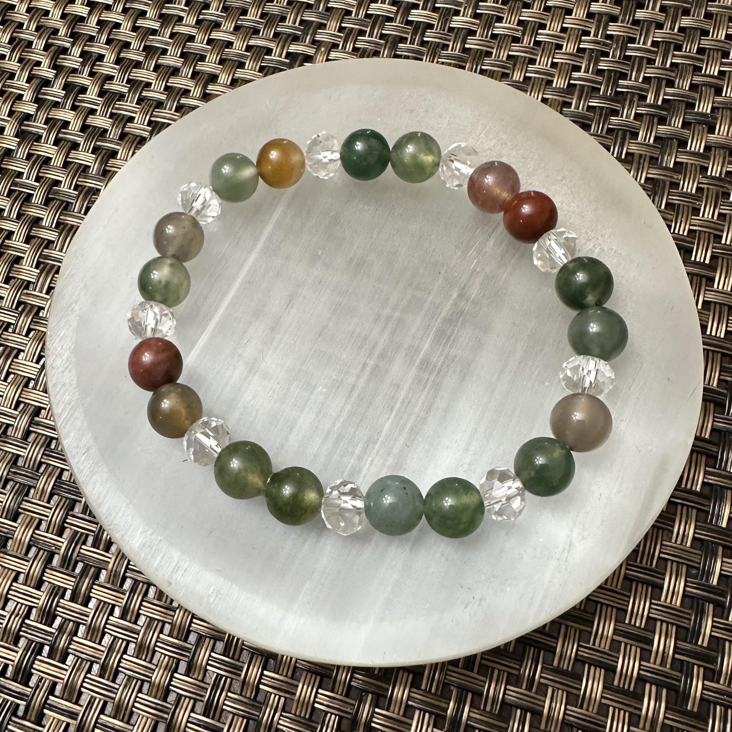 Grounded and Balanced - Indian Agate - 8MM