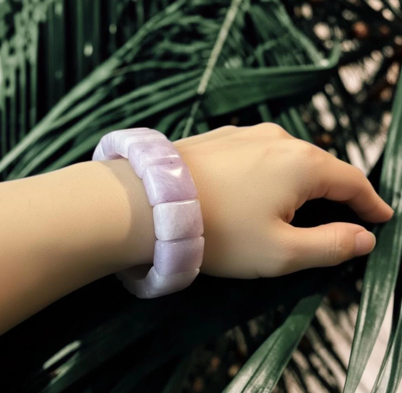 Cosmic Calm  – Genuine Zimbabwean Lepidolite Soft Bangle