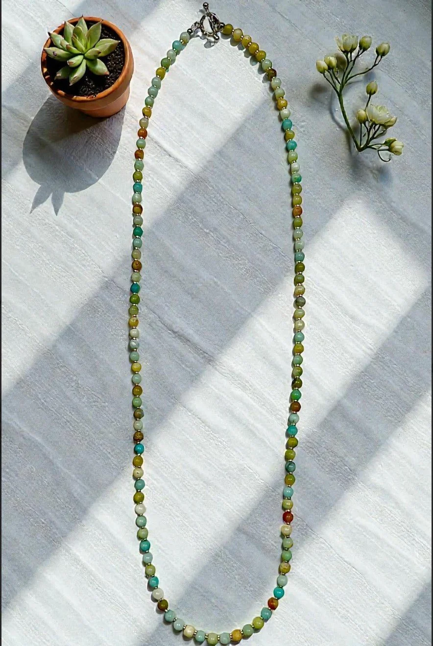 Multi Colored Amazonite - 6.5mm - 35"