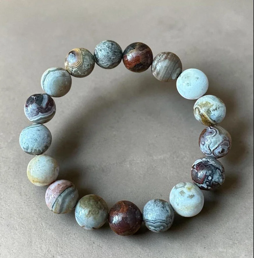 Crazy Lace Agate Bracelet
