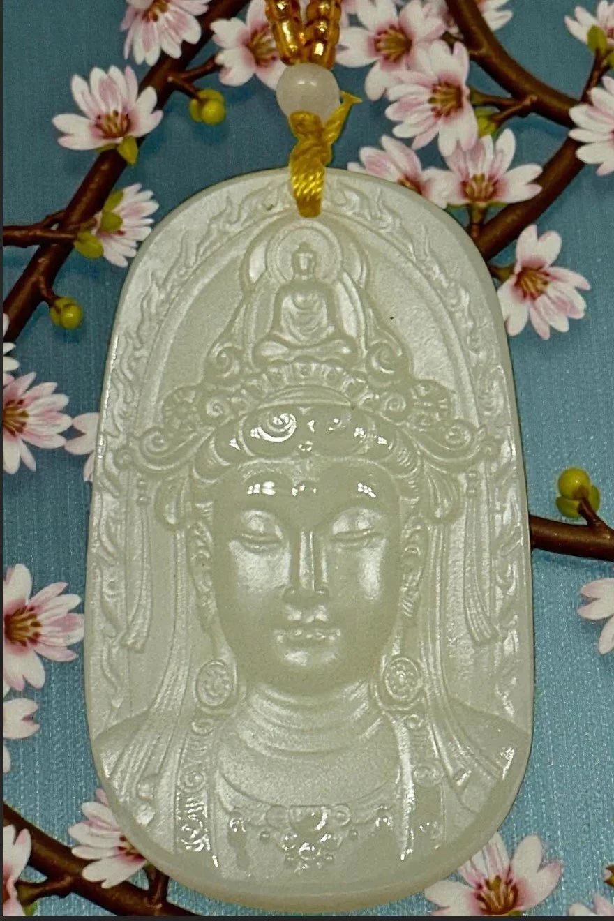 Serenity Jade Buddha Pendant Necklace