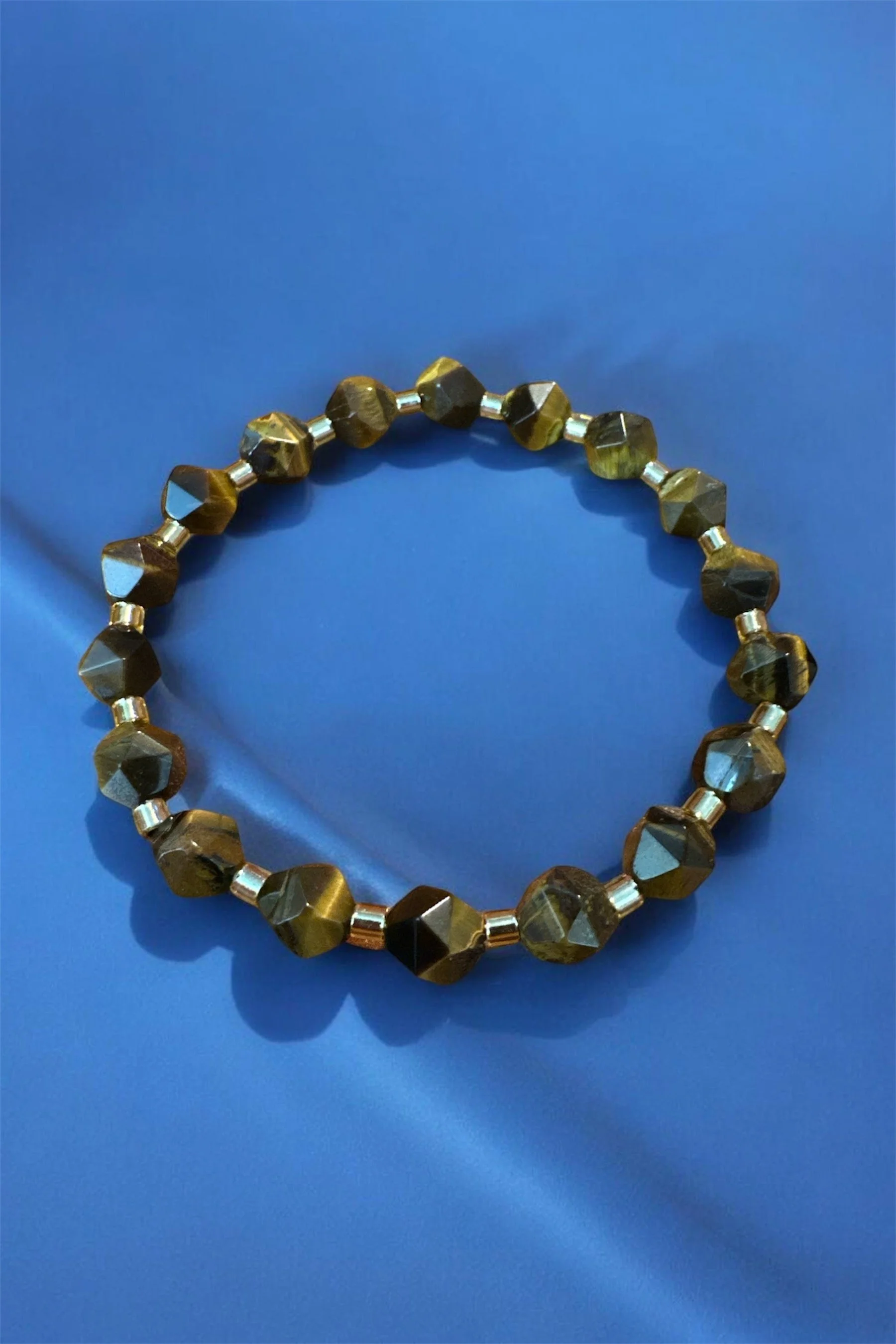 Star Cut Faceted Tiger Eye 10MM