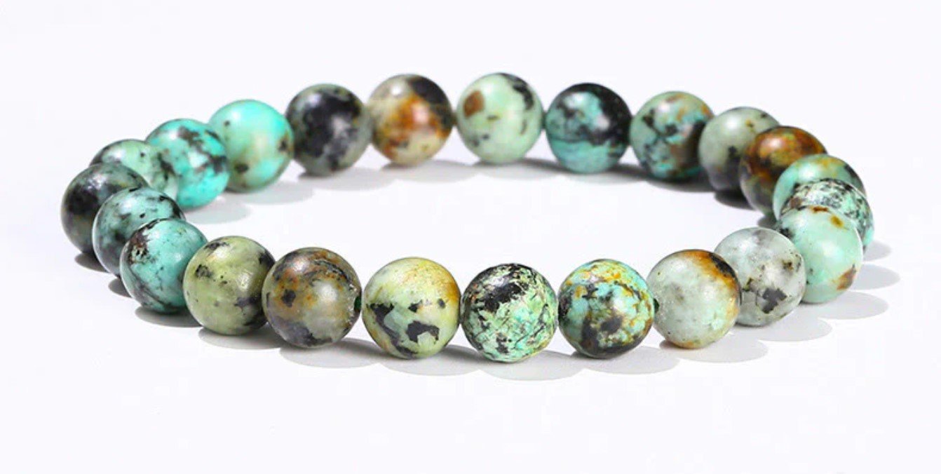 African Turquoise Bead Bracelet