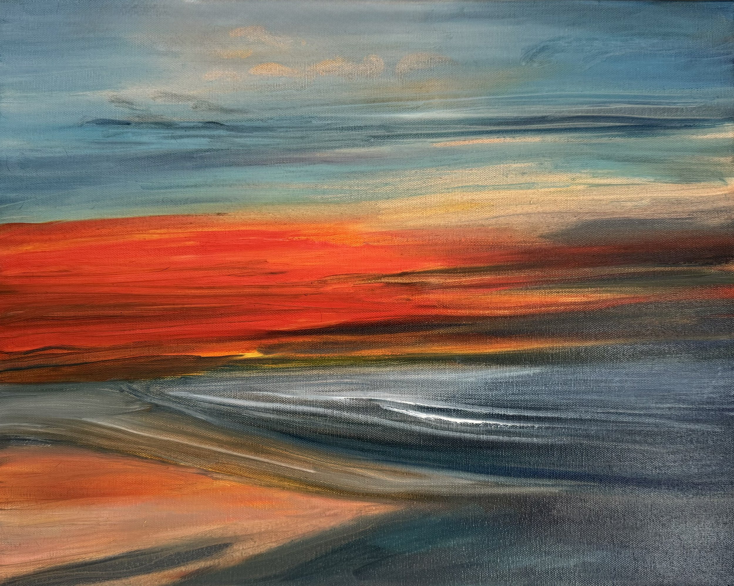 Ocean Shore at Sunrise