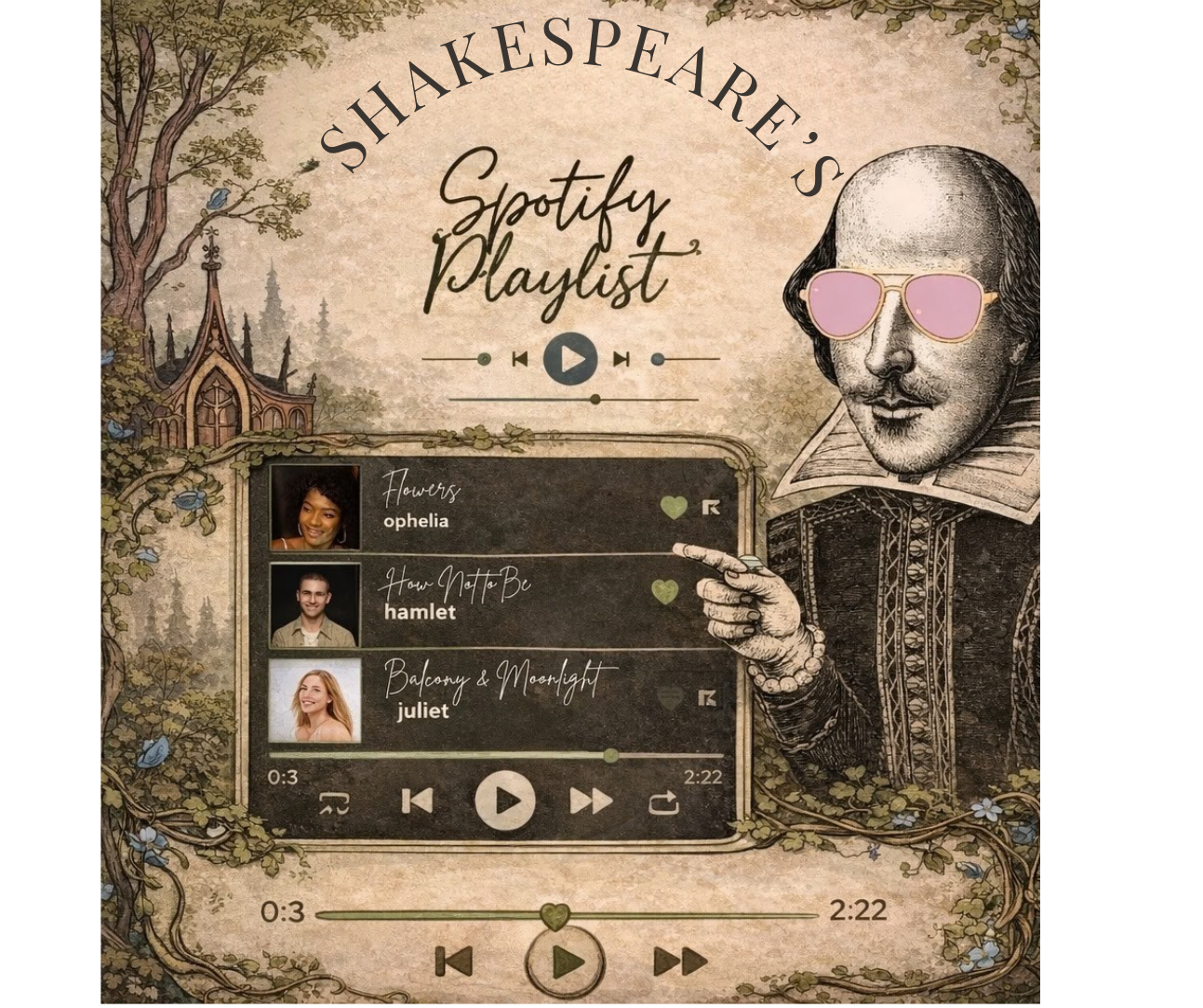 July 6-10th:  Shakespeare’s Spotify Playlist - Ages 9+