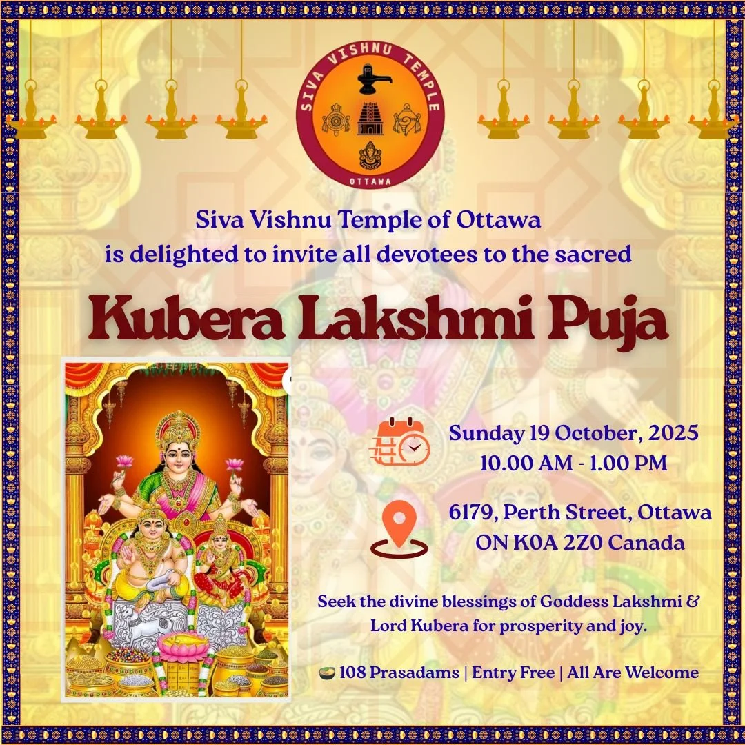 Deepavali Celebration - Kubera Lakshmi Puja