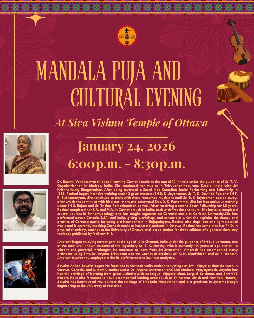 Mandala Puja & Cultural Evening.