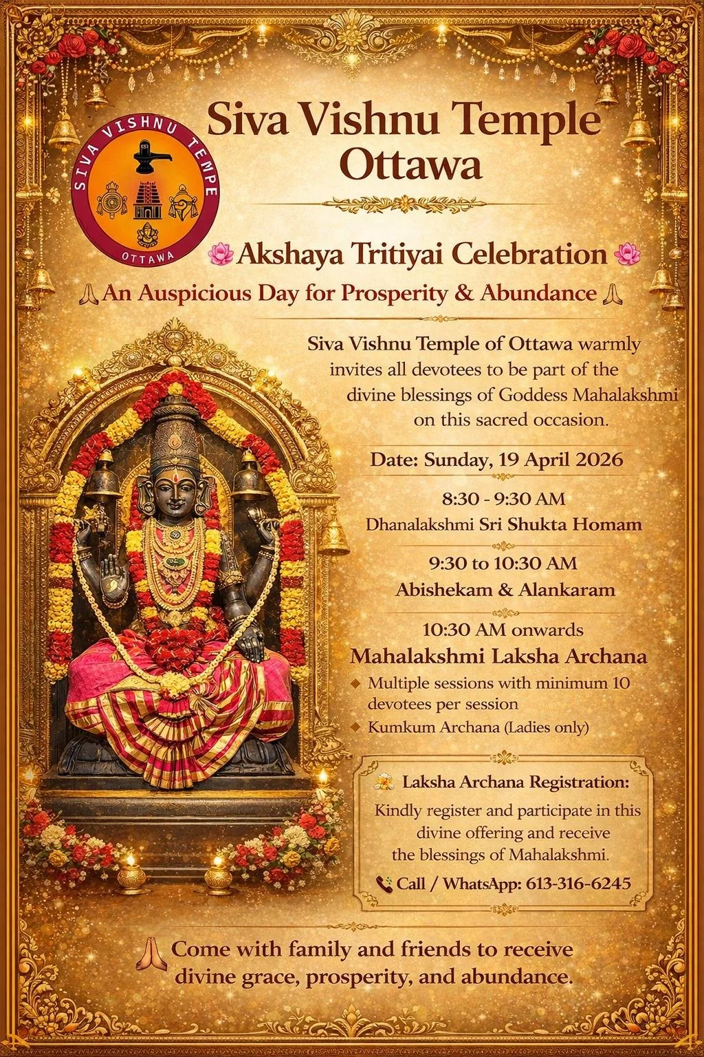 Mahalakshmi Laksha Archana - Akshaya Trithiya Special