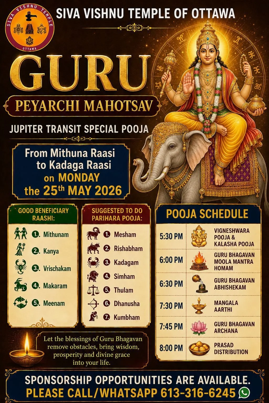 Guru Peyarchi Mahotsavam 2026