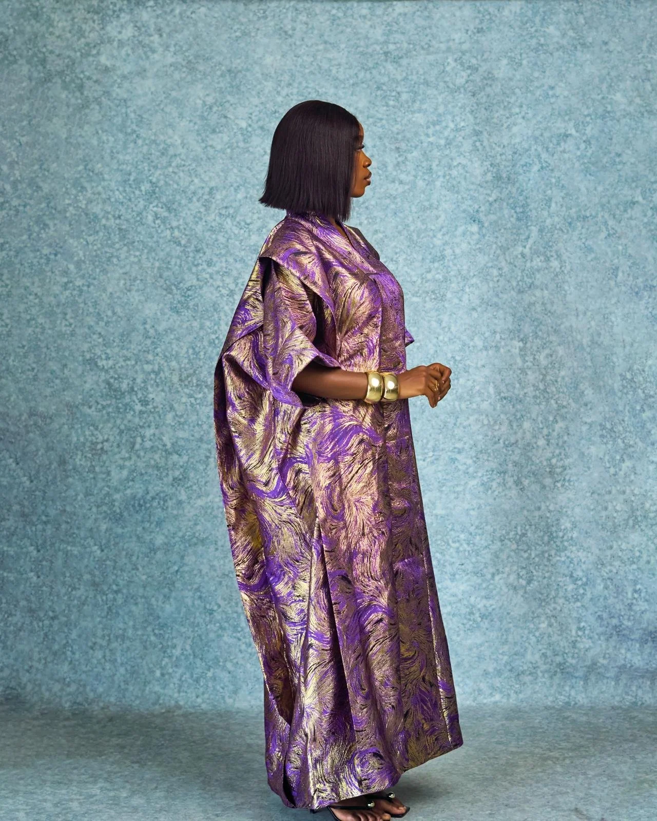 Luxe Damask Bubu  - Purple