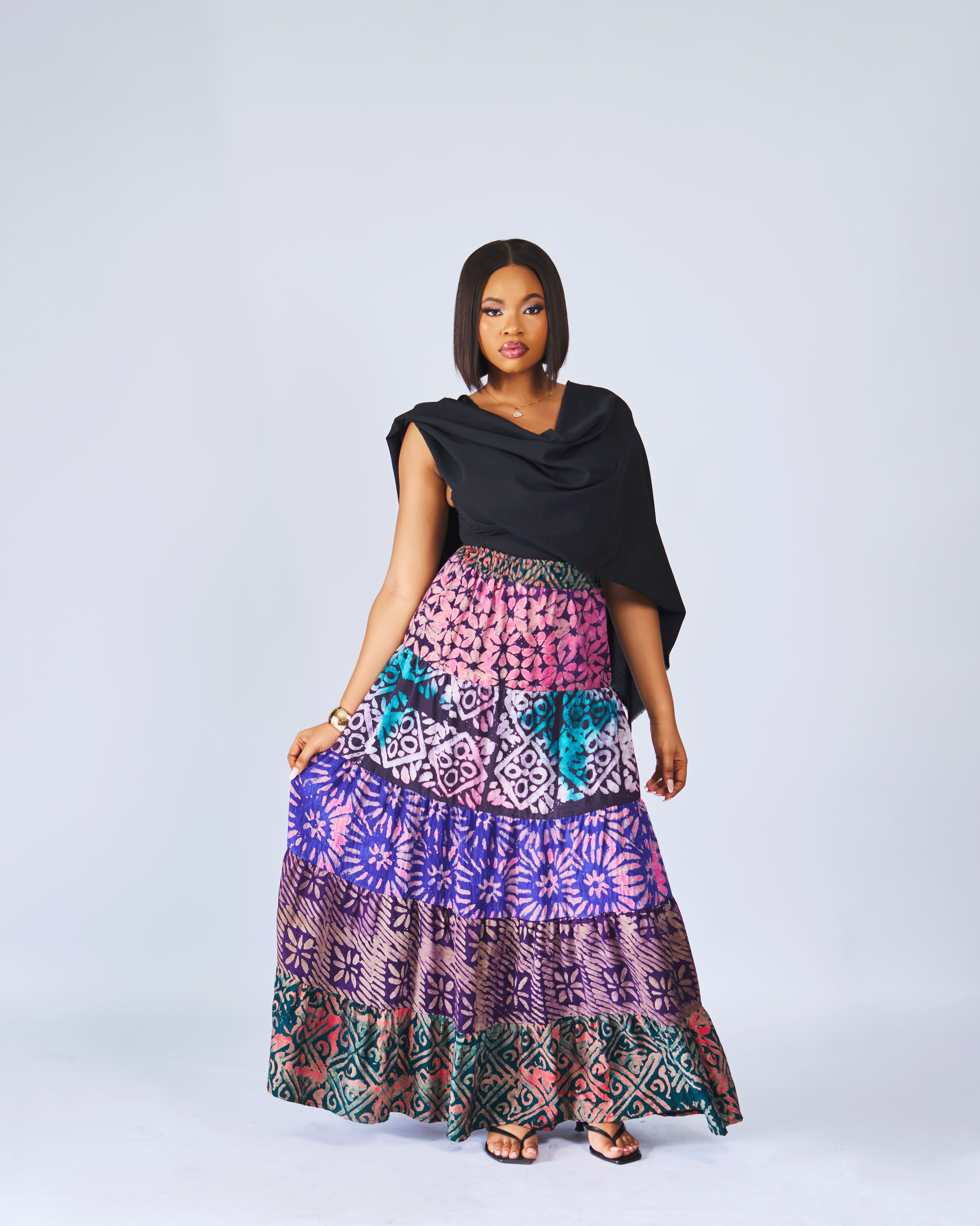 Adire Maxi Skirt
