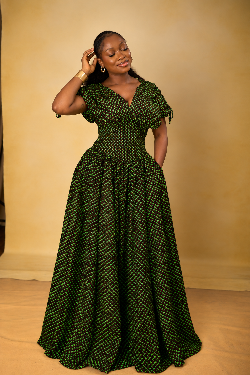 Elegant African Print Gown Portrait.png