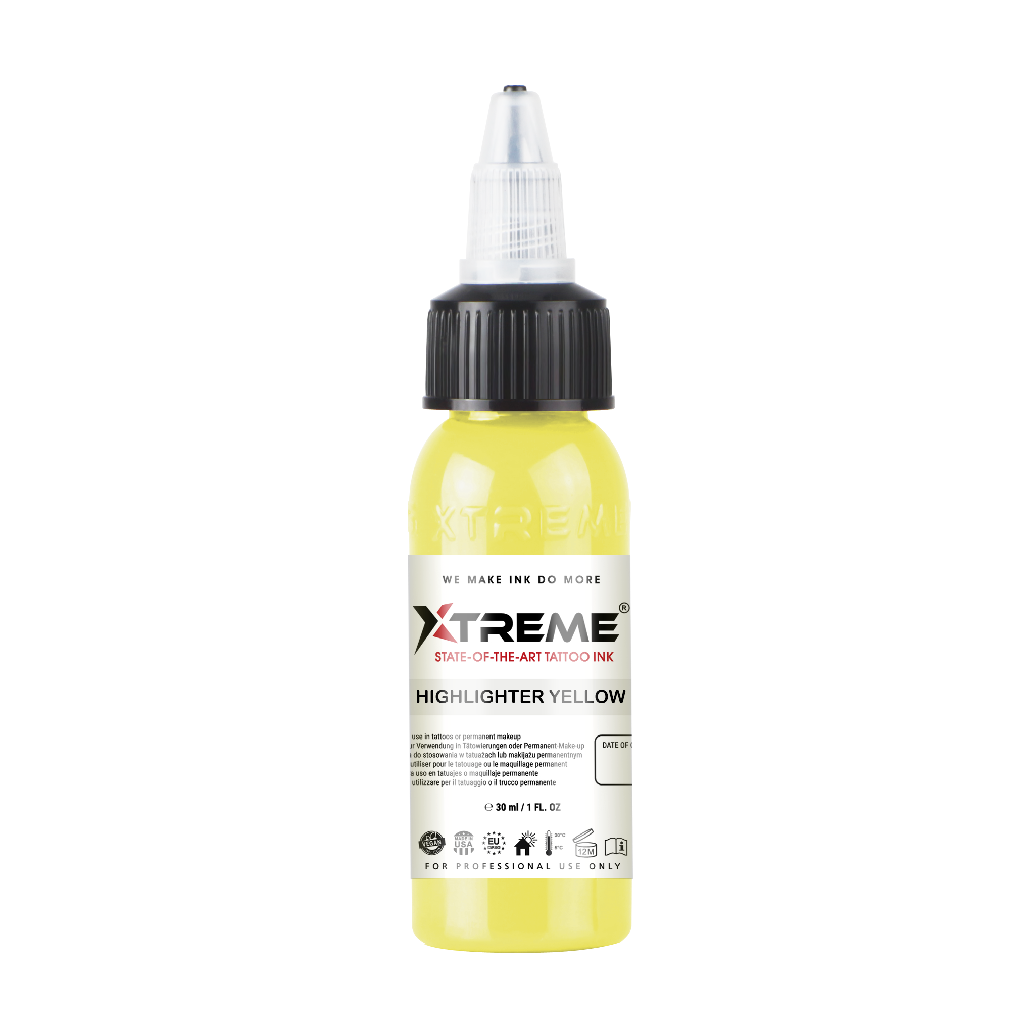 HIGHLIGHTER YELLOW TATTOO INK