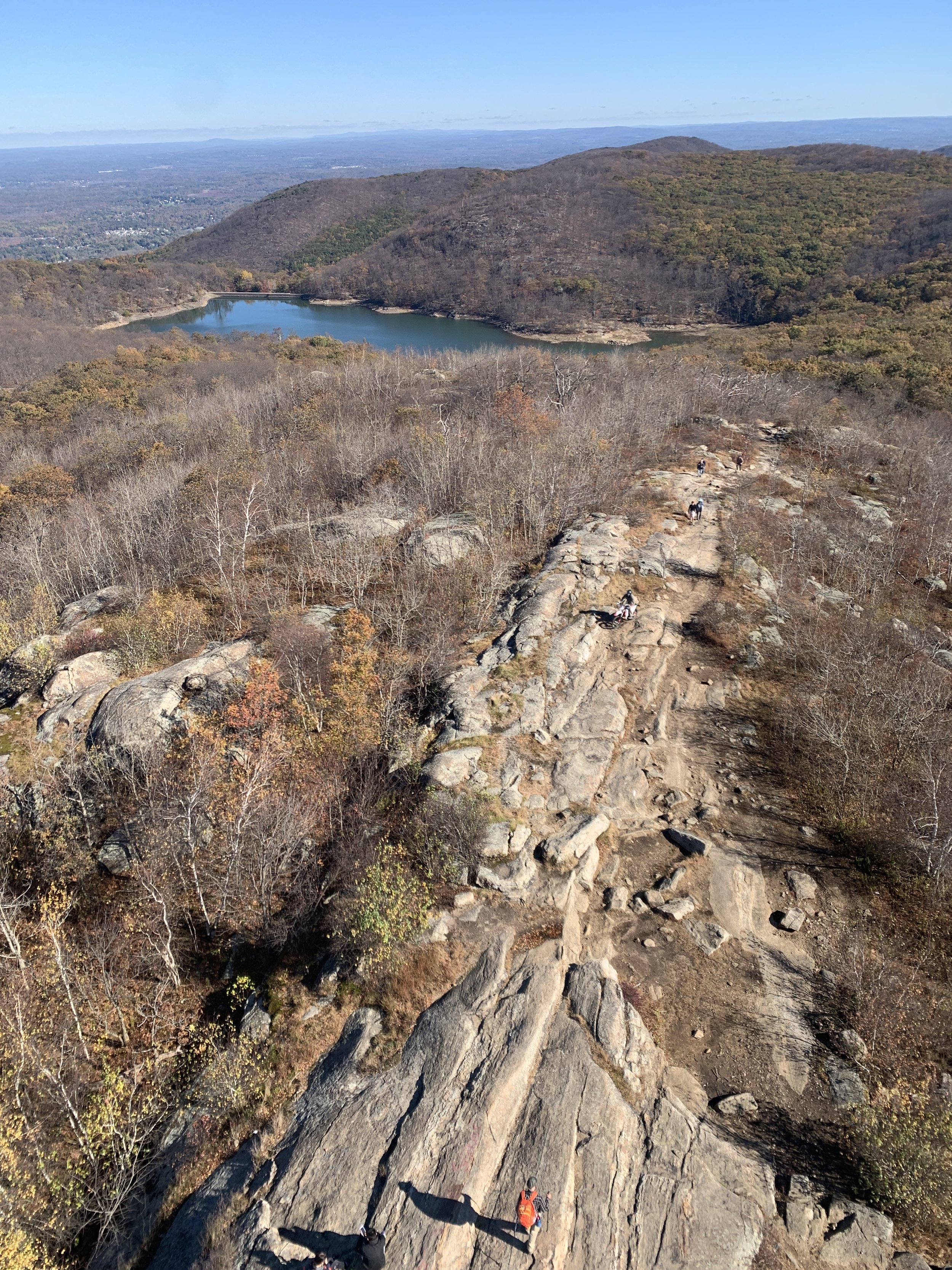 View from the summit of Mount Beacon - these are the brook's headwaters