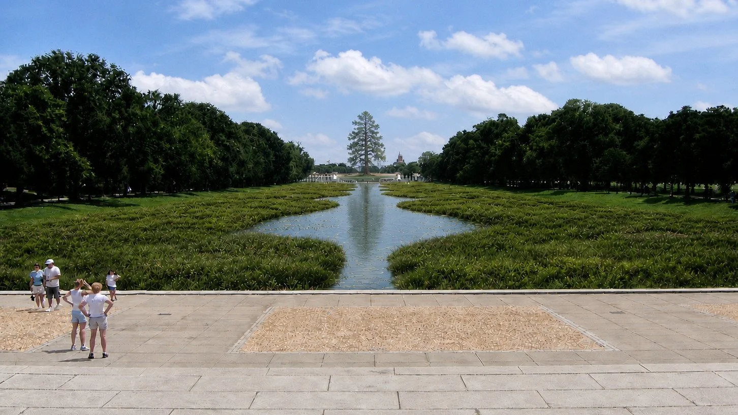 Design Proposal: Reimagining the Reflecting Pool and Washington Monument

This proposal envisions transforming the Reflecting Pool into a living wetland system inspired by organic, curvilinear forms&mdash;an ecological intervention that restores habi
