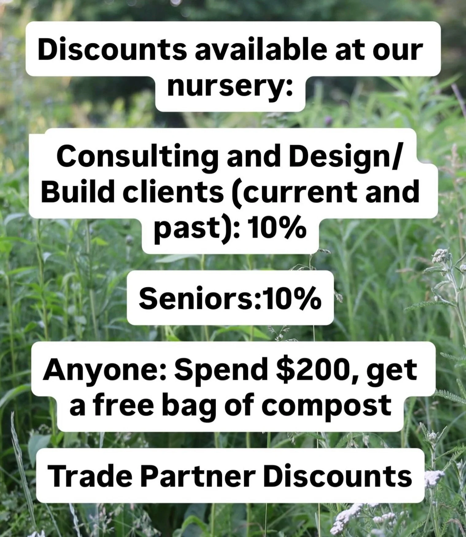 We work hard to keep our nursery&rsquo;s prices as low as possible so we can achieve our mission: getting healthy, native, edible, and medicinal plants into the hands of as many people in our community as possible.

Keeping prices low isn&rsquo;t eas