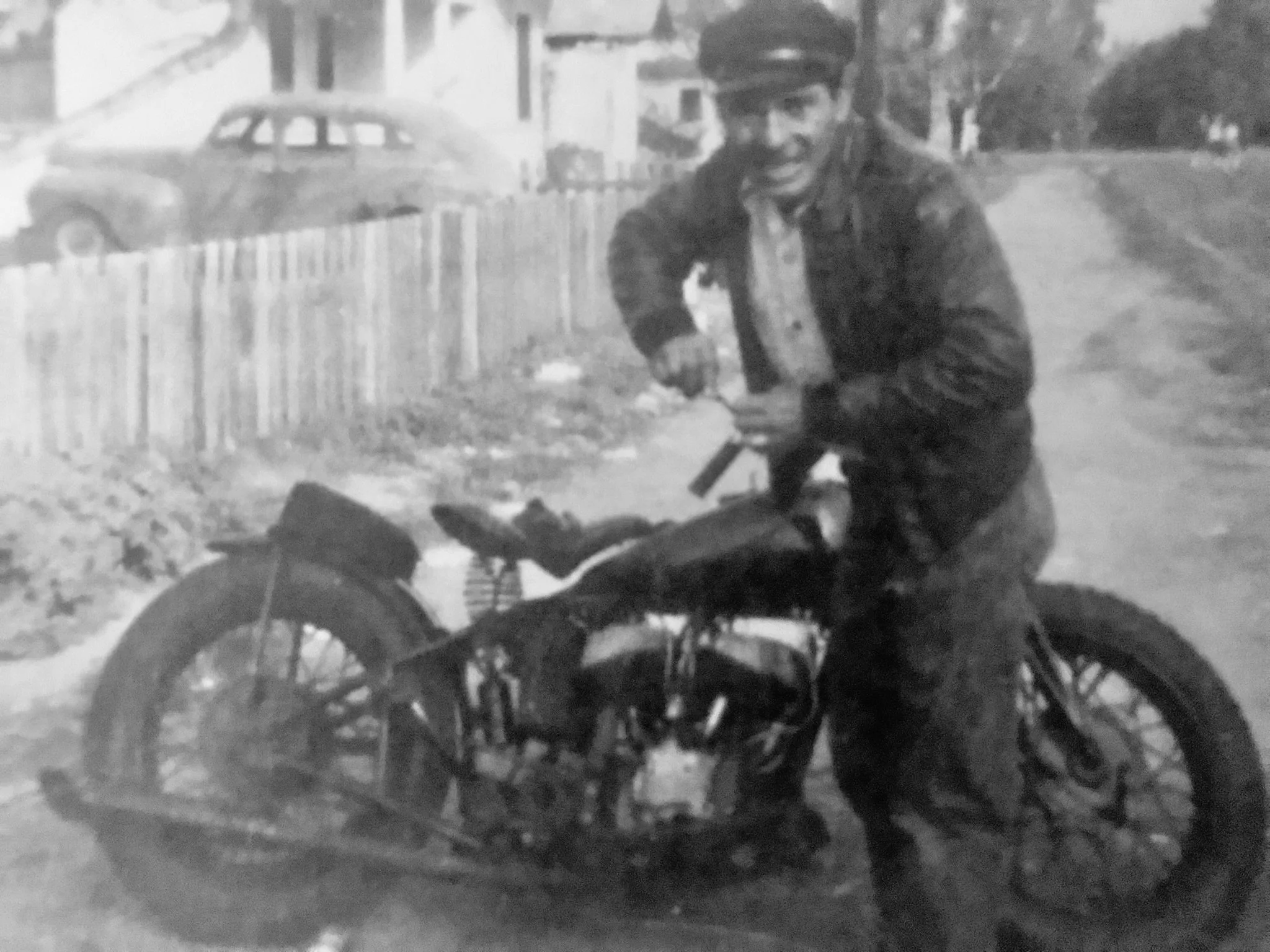 Capistrano Eagles Pino Mercado Grey Scale Wrenching race bike Captain of the Originals