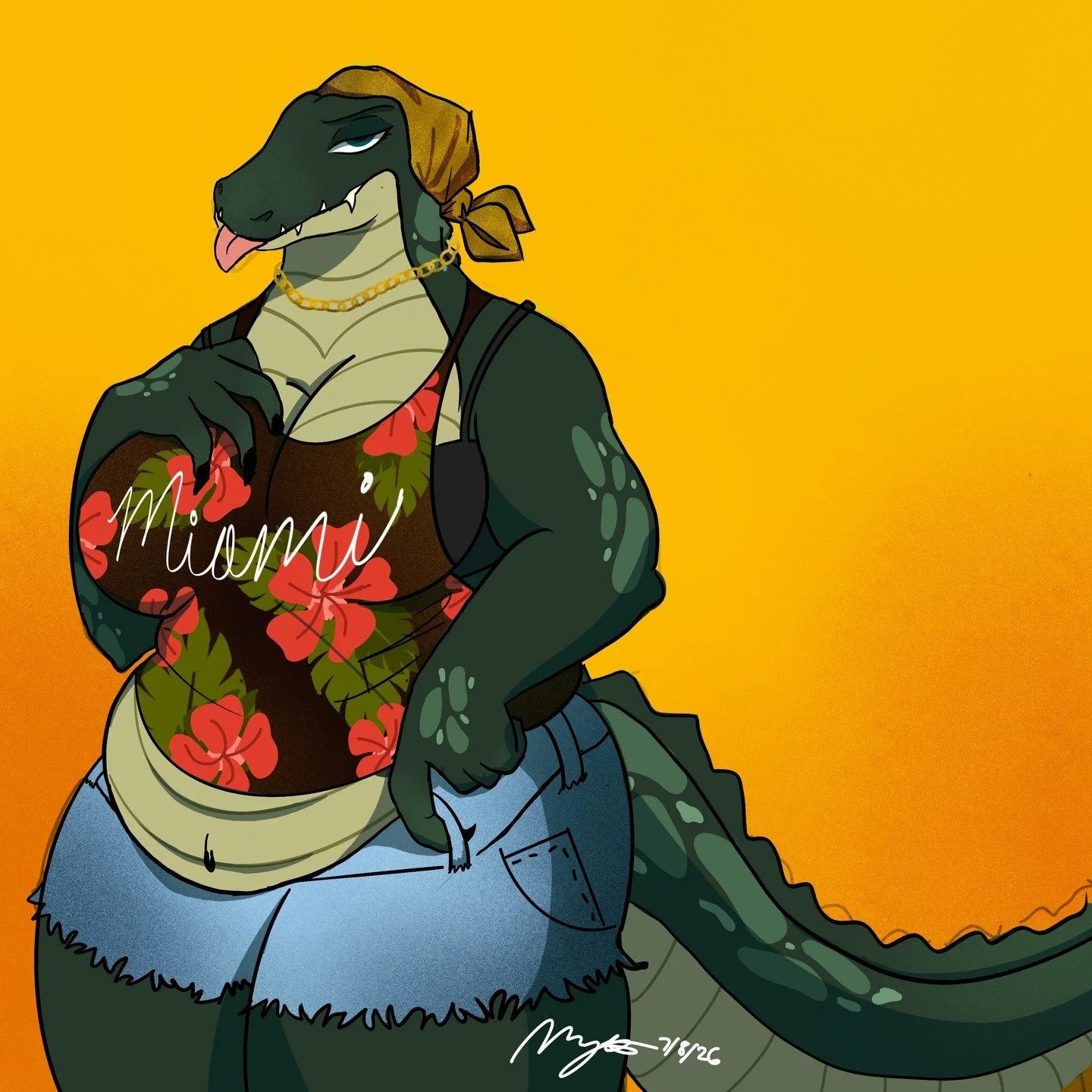 gator girl sona for a babe i know
commissions open!
#fursona #digitalart #originalcharacter
