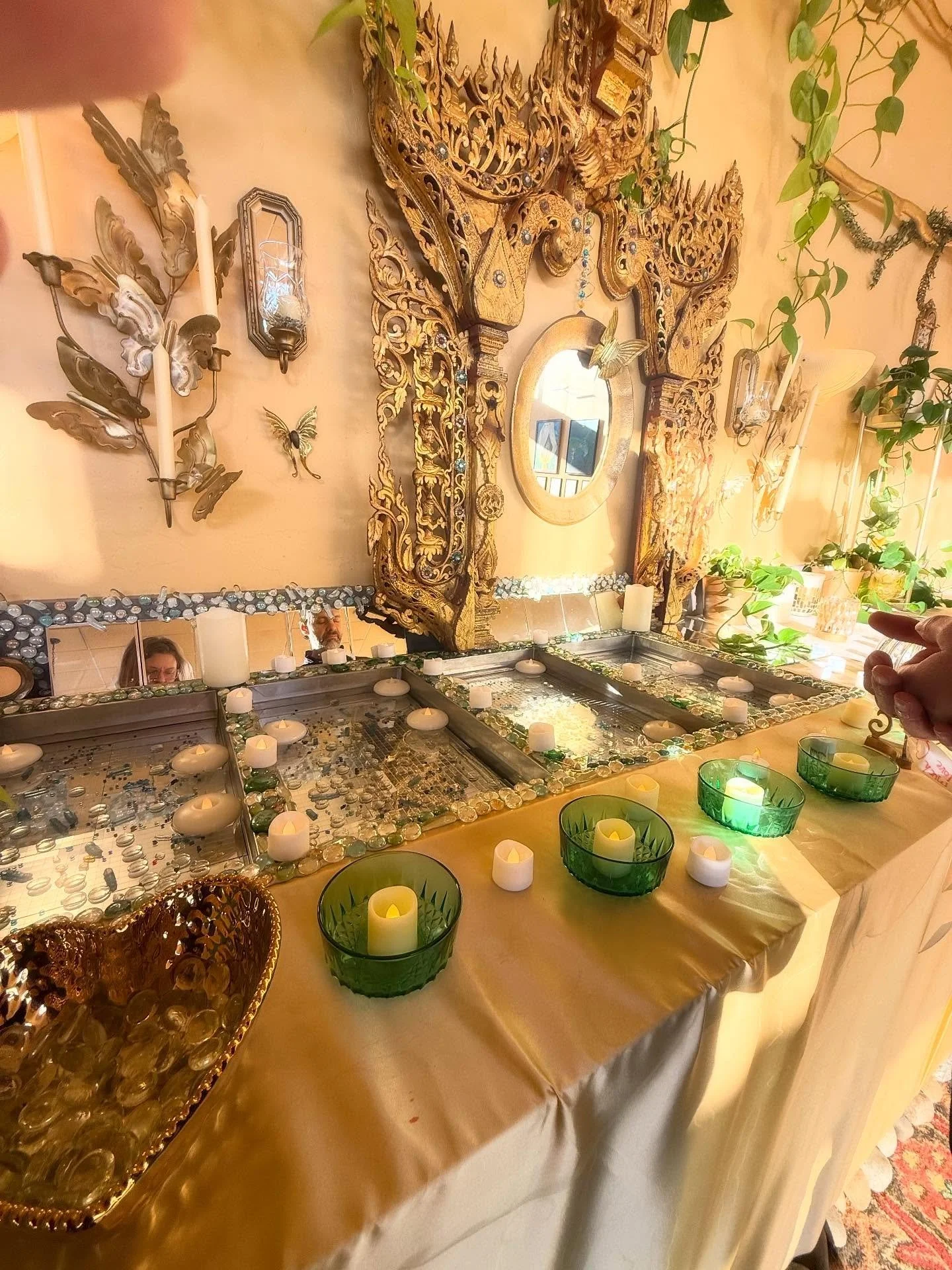 Dave and I went to a meditation on death this weekend hosted by Death Dancer at the Arts Walk in Olympia.  It was profound and beautiful.  The space was inspirational tranquillity at its finest, warm sunlight pouring through, soothing water sounds, b