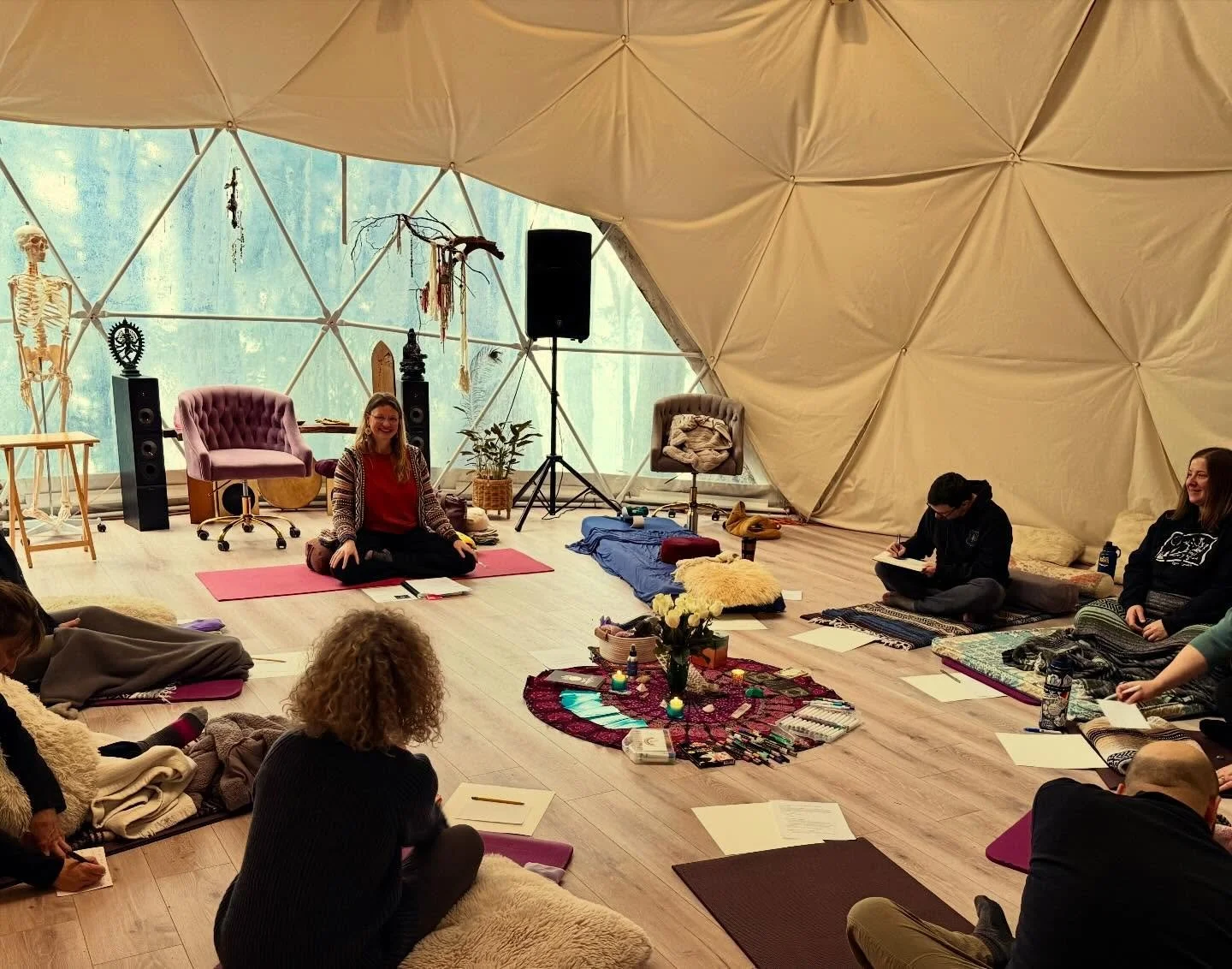 I am still vibrating after our January Reset and Renew Breathwork workshop yesterday @elevationhive . What a blessing to host this event in a brilliant space held by the water, trees, and green moss.  Thank you to everyone for showing up ready to let