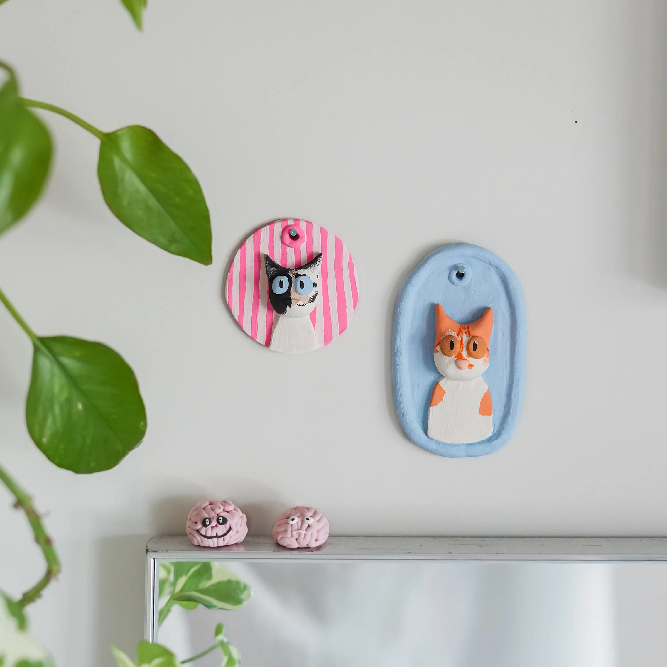 Custom handmade clay pet figures by tiana lenos