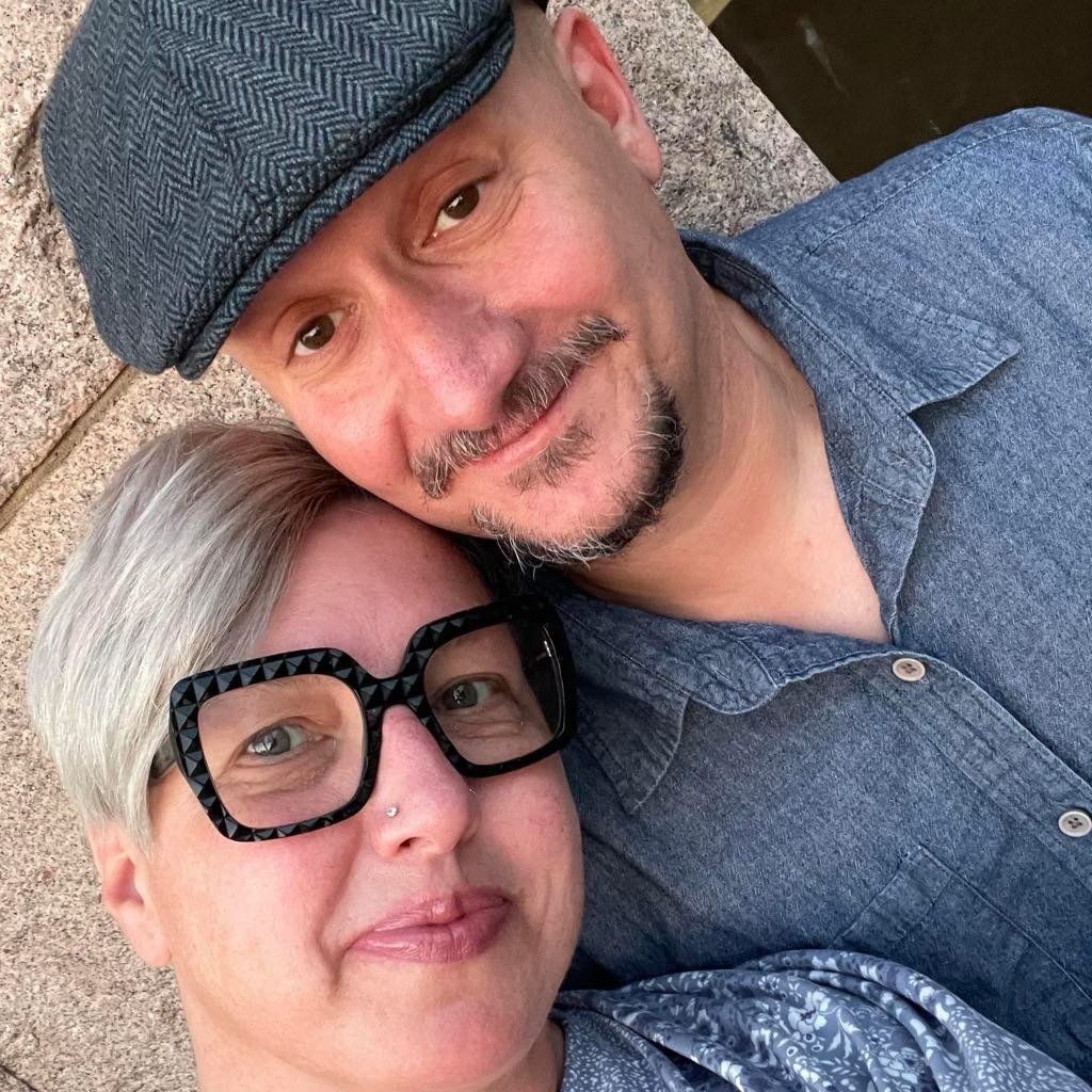 Carrie with her husband Darren