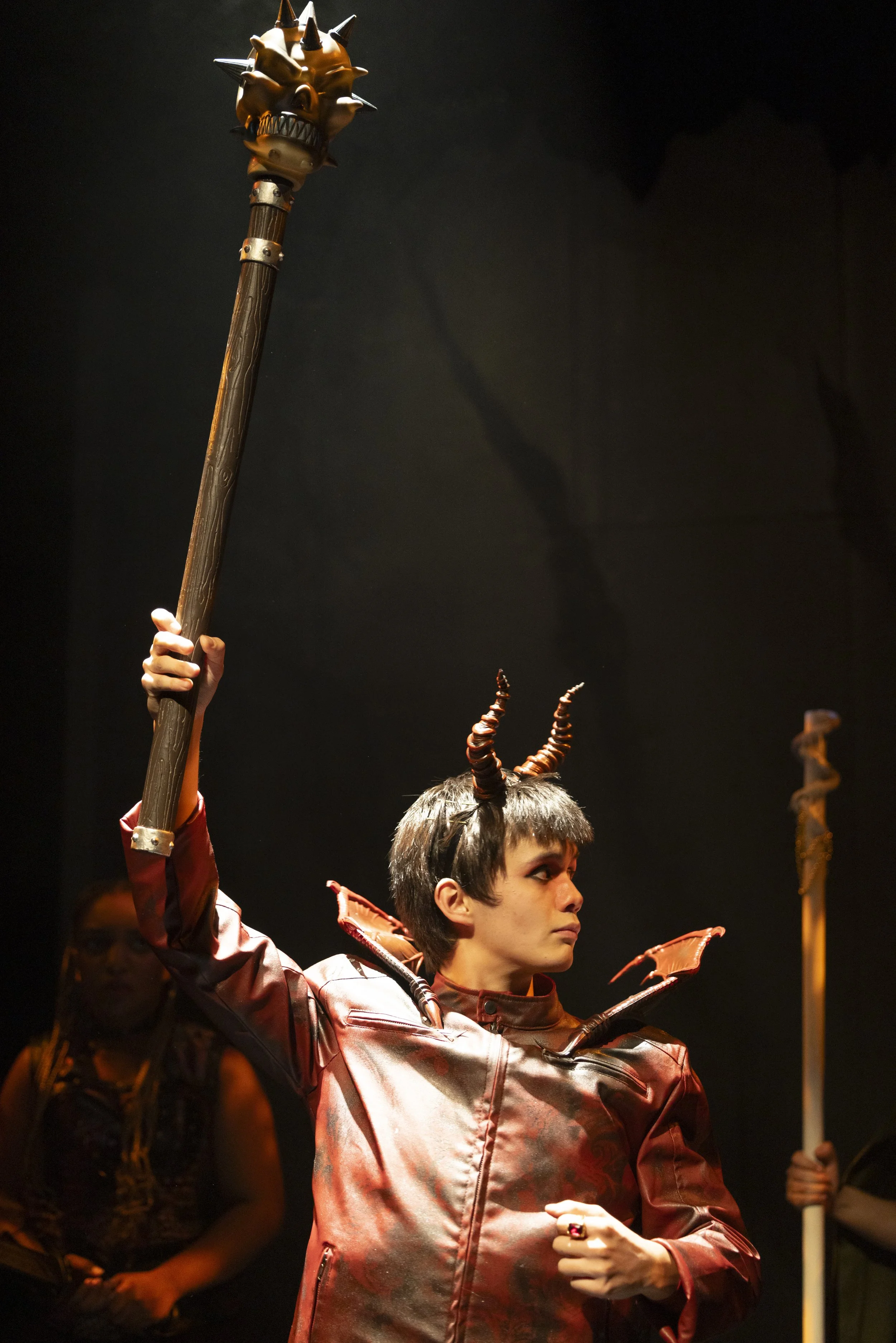 Orcus: I used a tight, warm special to highlight Orcus and his mace. This helped give the character a more dramatic entrance and made the weapon feel larger and more important.