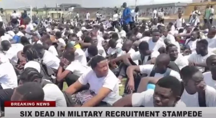 Ghana Armed Forces recruitment exercise turns deadly: twelve confirmed dead