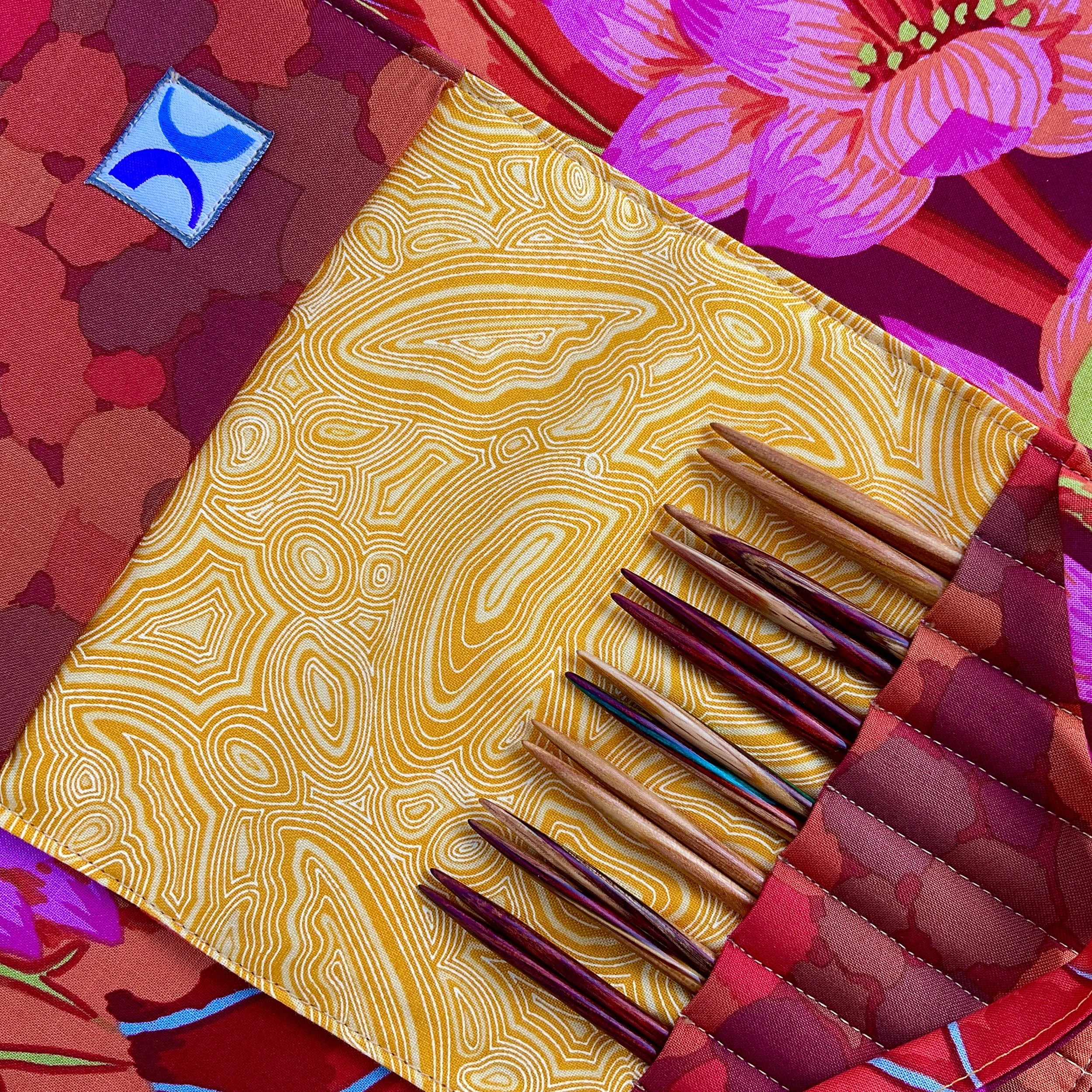 Darn Pretty™ 4 inch Interchangeable Knitting Needle Set in Wood Tones