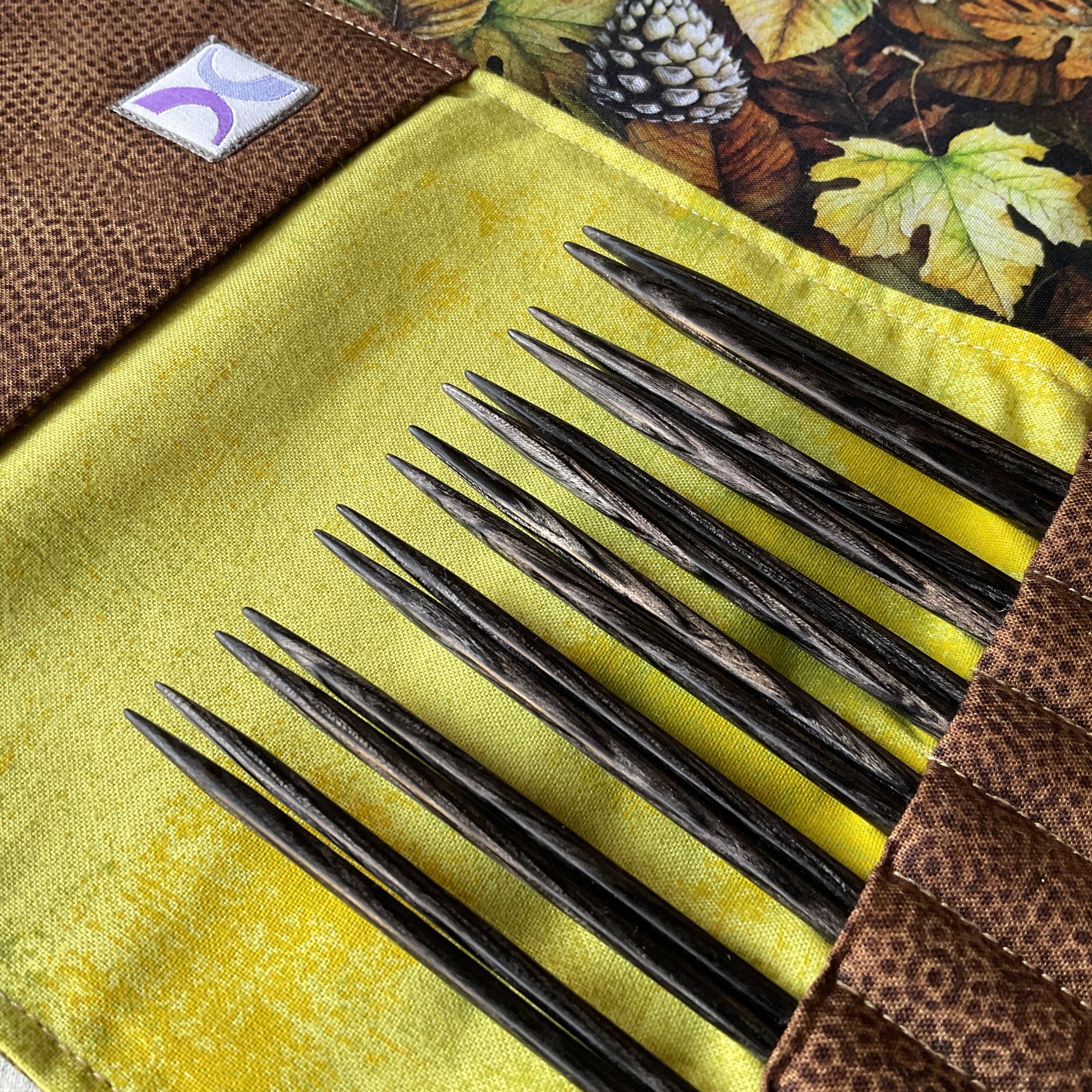 Set of Charcoal Darn Pretty™ Knitting Needles