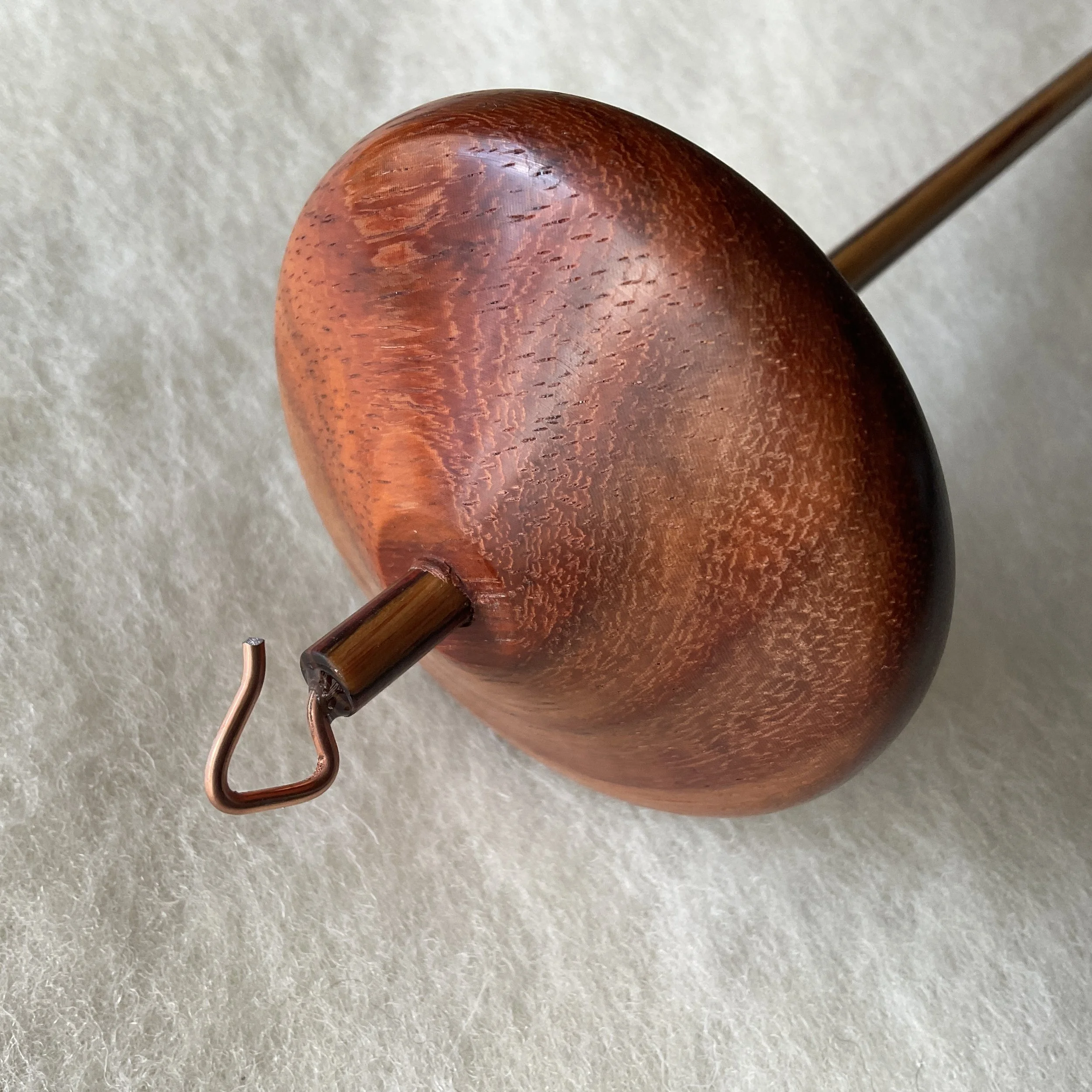 Swan™ Spindle in Padua with a Cinnamon Shaft