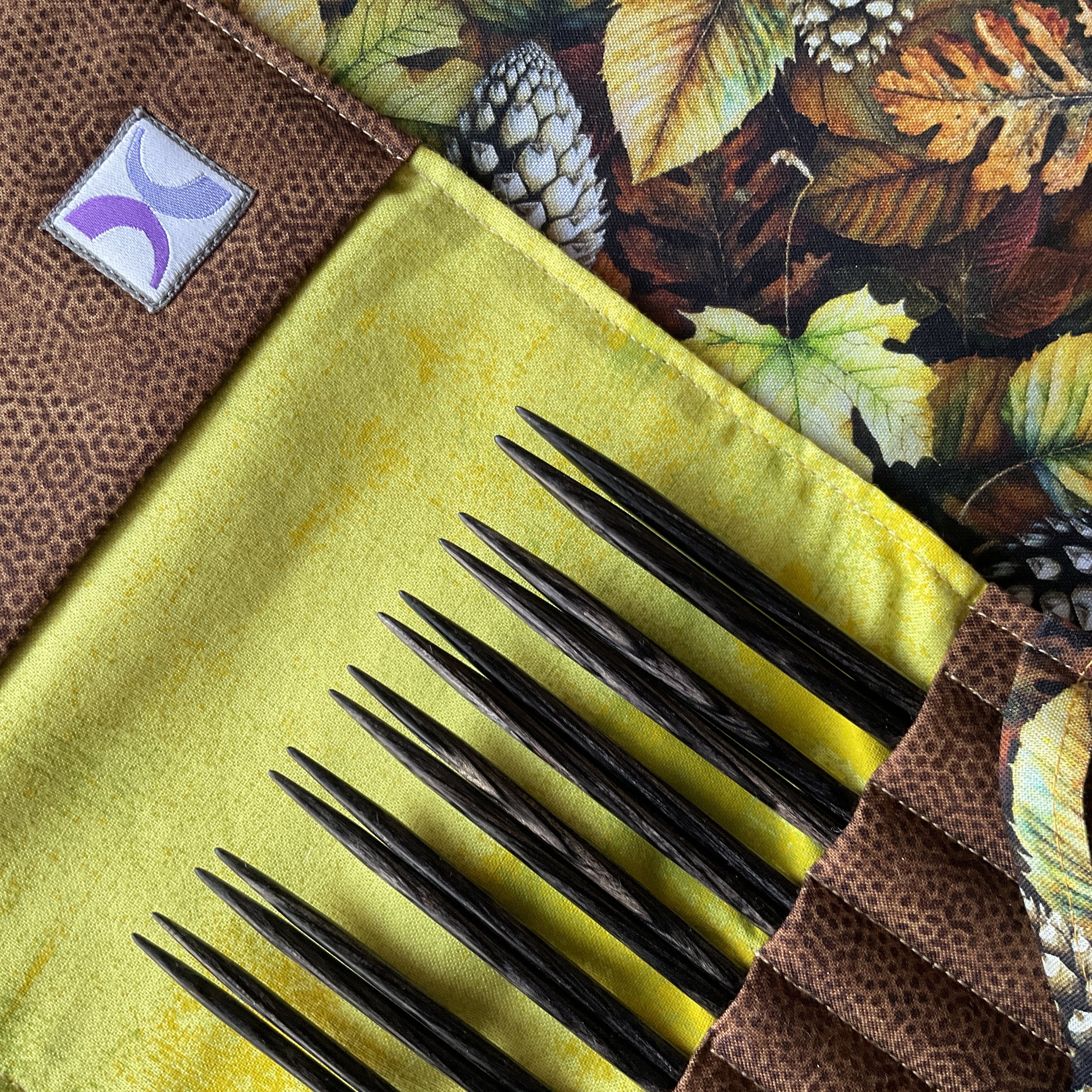 Set of Charcoal Darn Pretty™ Knitting Needles