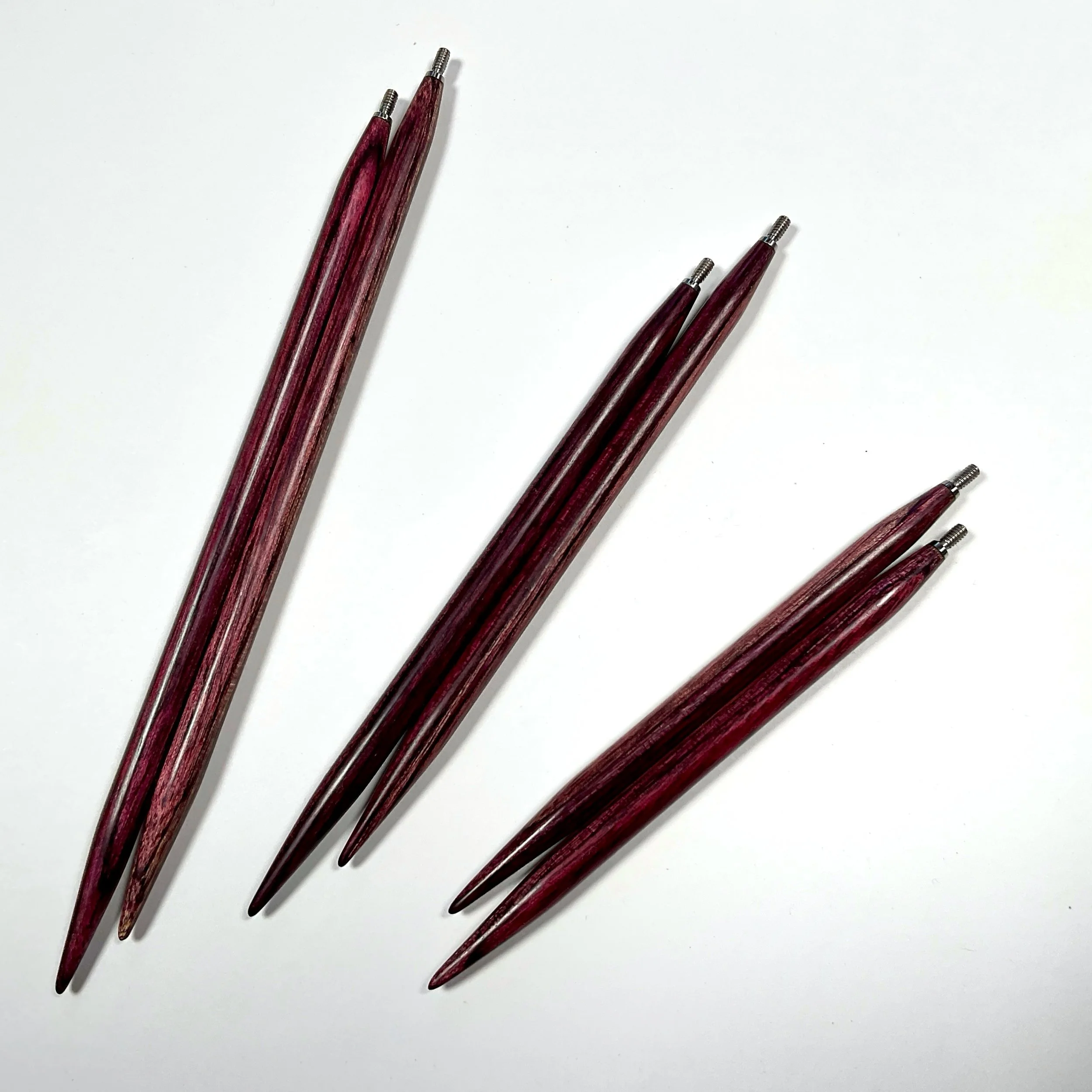 Needles赤黒 Darn Pretty™ 2 inch set of Hazelnut Interchangeable Knitting