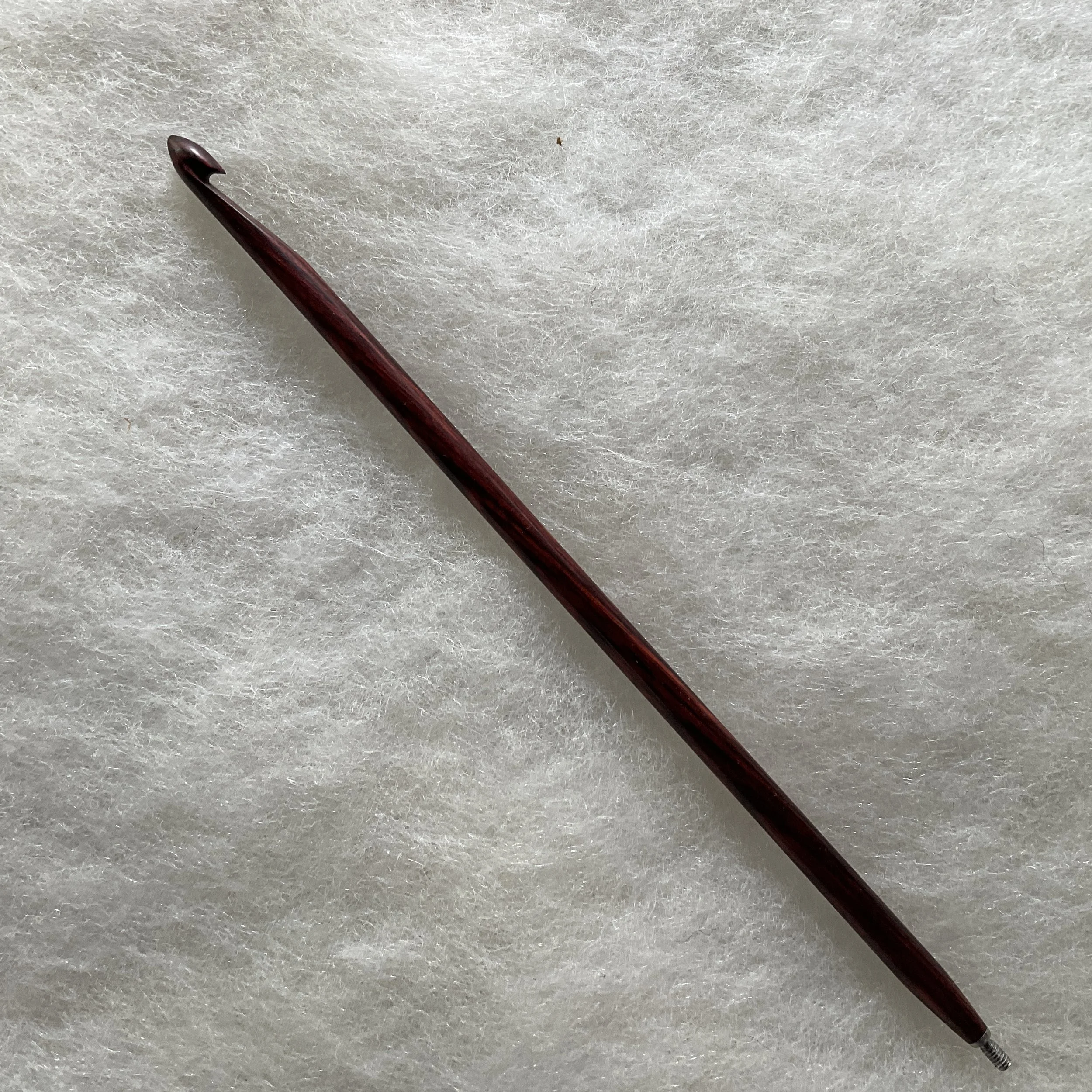 Rosewood Tunisian Crochet Hook