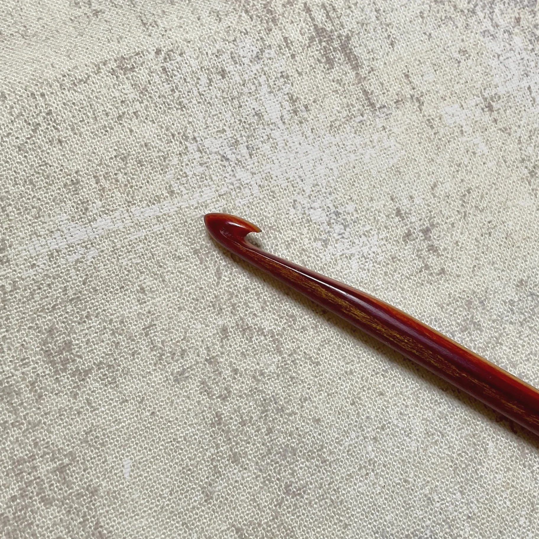 Head Close Up: Tequila Sunrise Spiral Flame Crochet Hook H