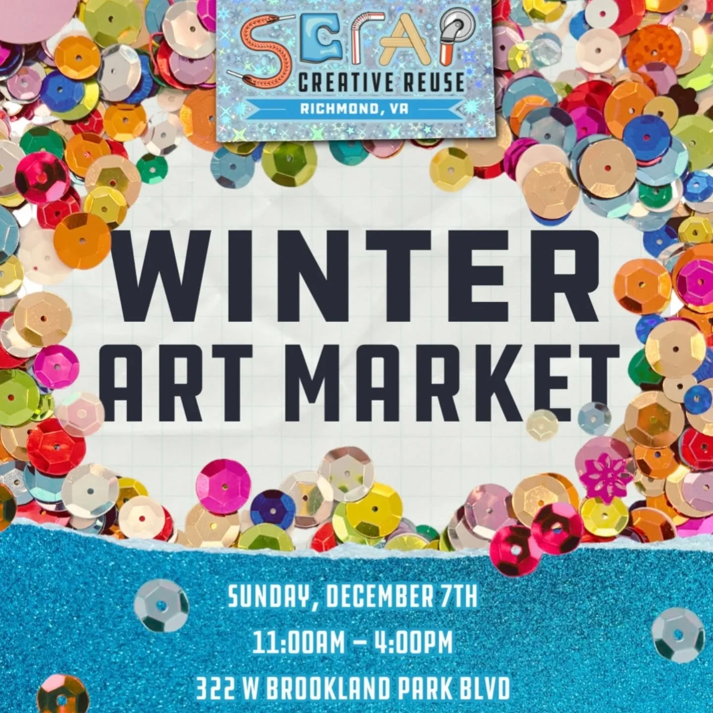 Come visit myself and other artists at the @scrap_rva winter market on December 7th! 
Shop small and support eco friendly artists! I'll have a few new sticker designs, new ceramics and paintings. 
I hope to see you in one week!
